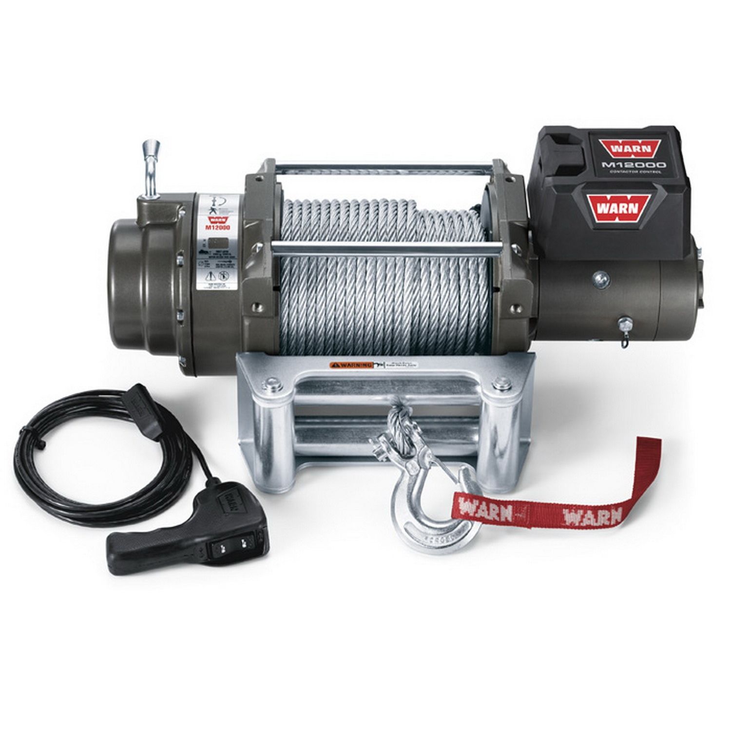 WARN WINCH,CE M12000,24V,125',ROLLR