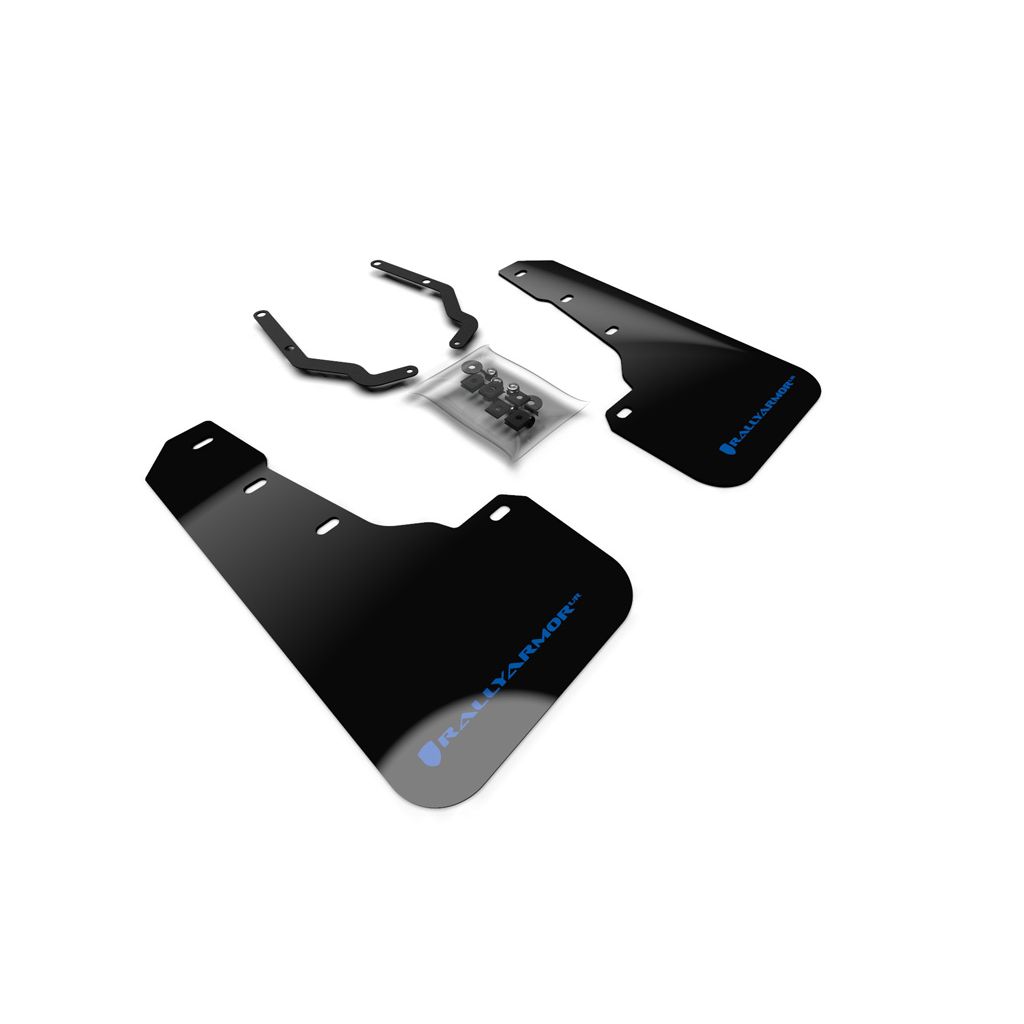 Rally Armor MF46-LTUR-RD/WH - 2018-2023 Subaru Crosstrek Limited, Premium, Sport - Red Mud Flap/White Logo