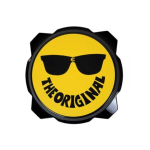 KC Hilites 6 in Pro6 Gravity Light cover - 50th Anniversary Smiley Face- Yellow / Black KC Logo