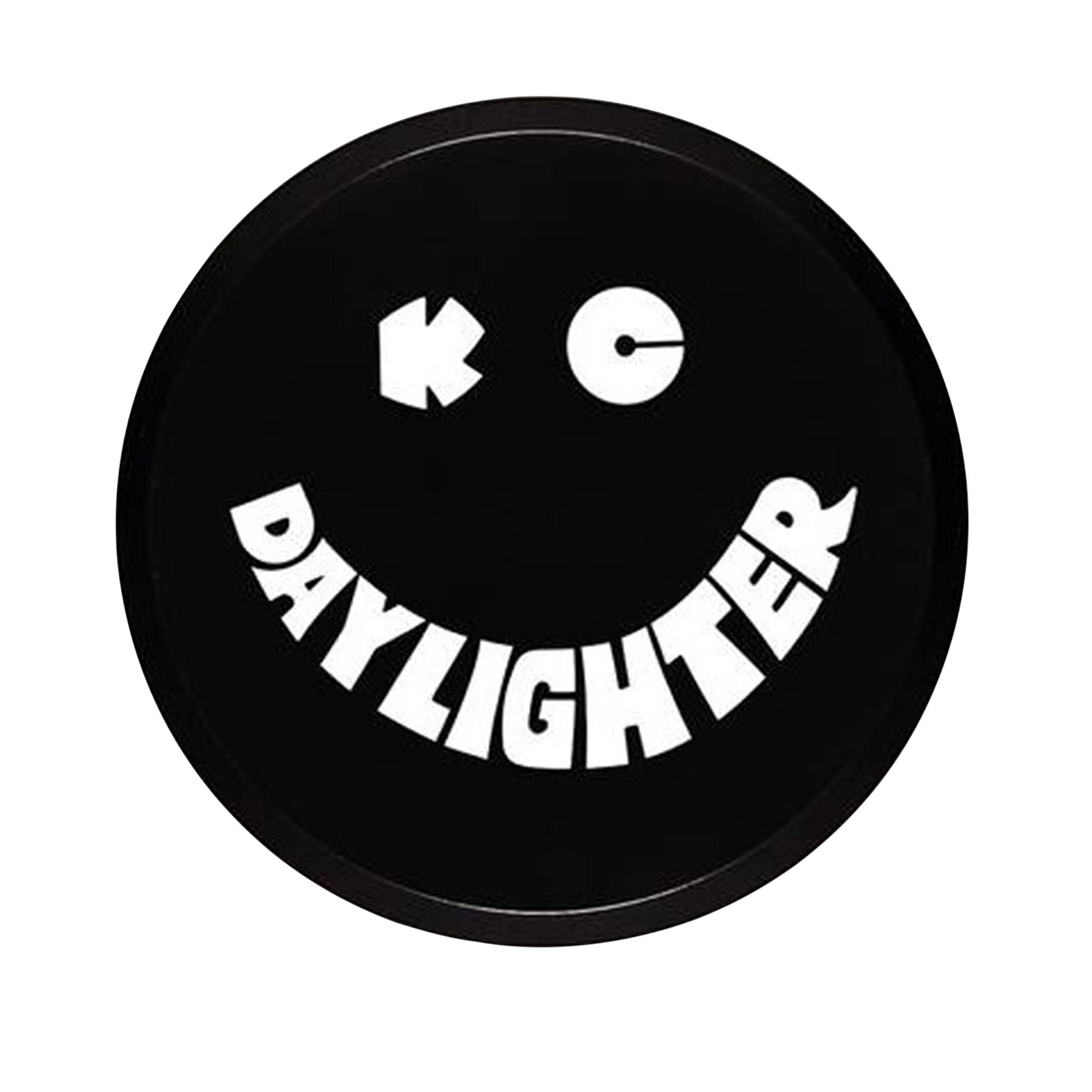 KC Hilites 6 in Soft Vinyl cover - Round - Pair - Black / White KC Daylighter Logo