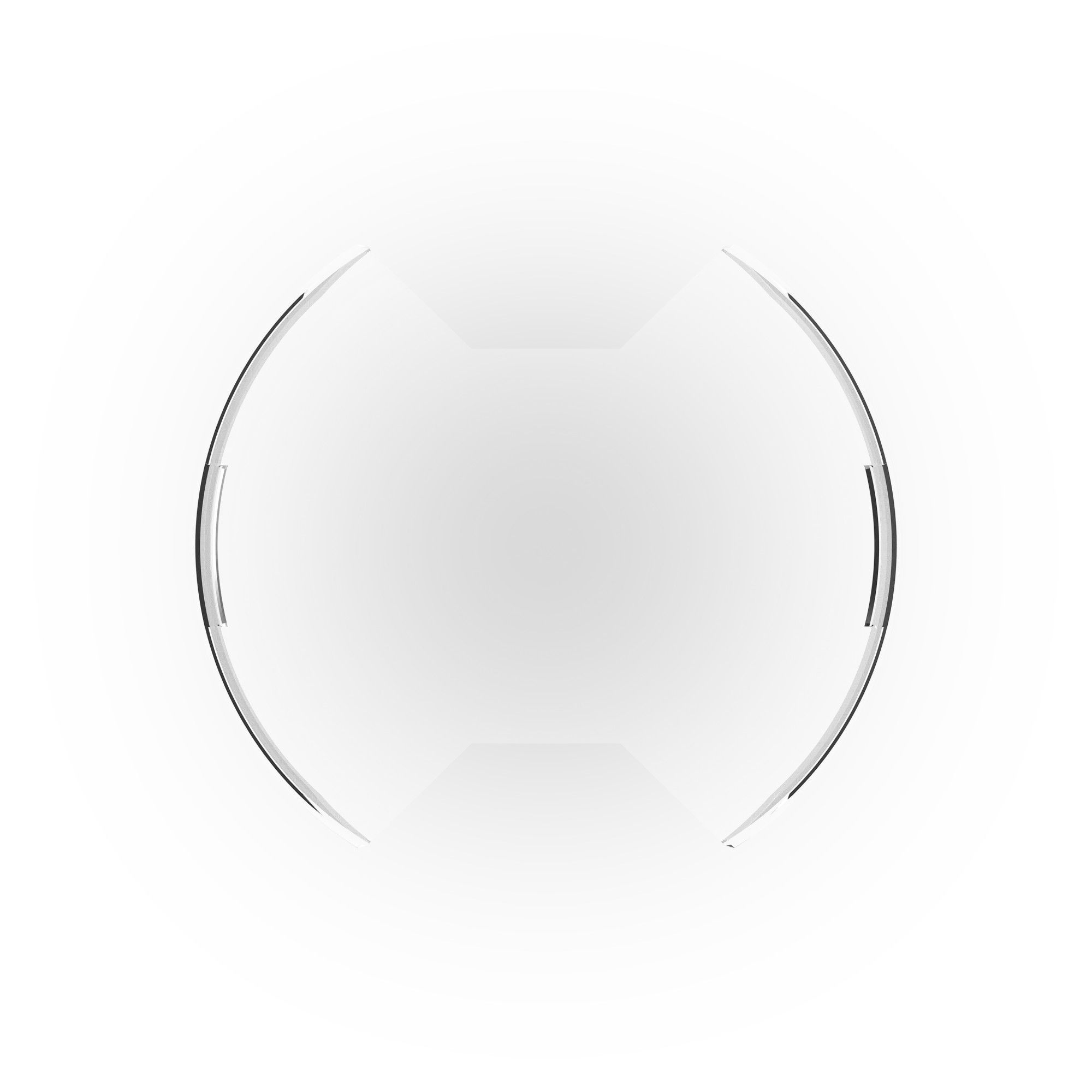 SlimLite 8 In. LED - Light Shield - Clear