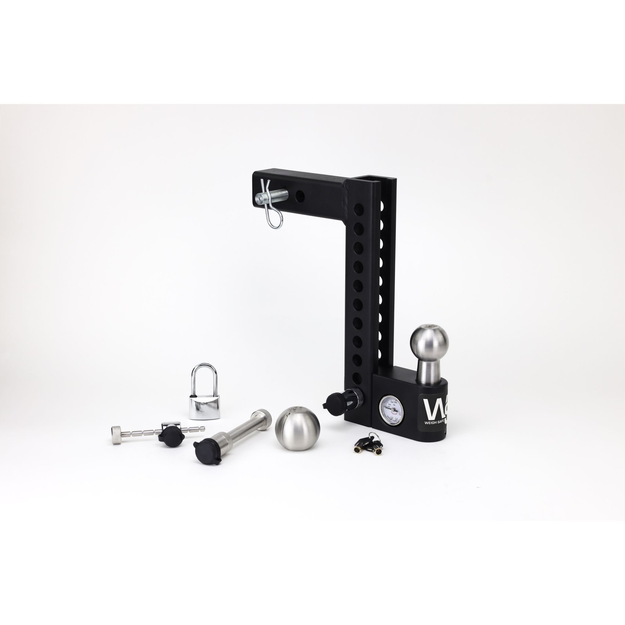 Aero Hitch By Weigh Safe 10" Drop, 2" Shank, w/ Keyed Alike Lockset (12.5K GTWR)