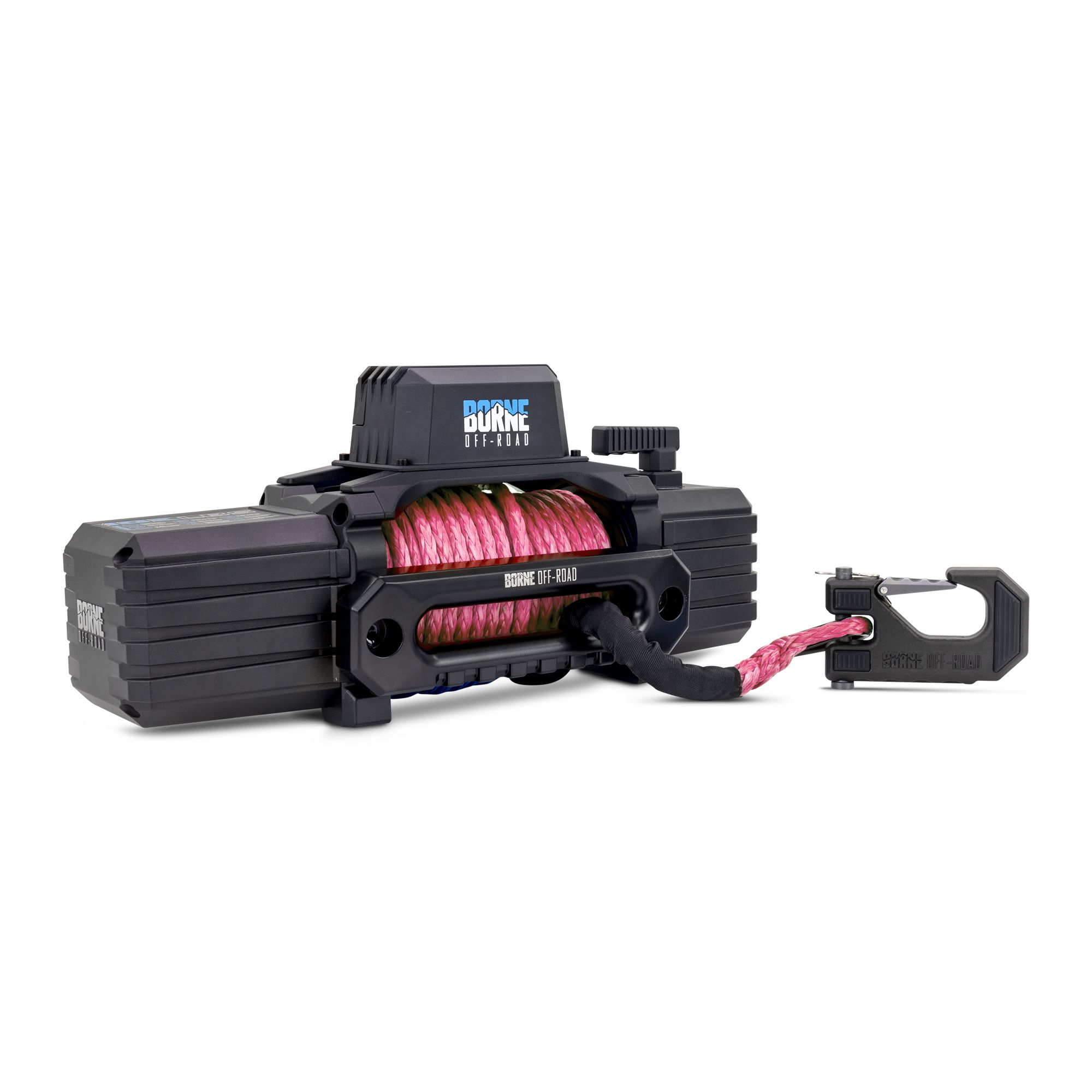 Borne Off-Road 12K Winch, Pink Synthetic Rope
