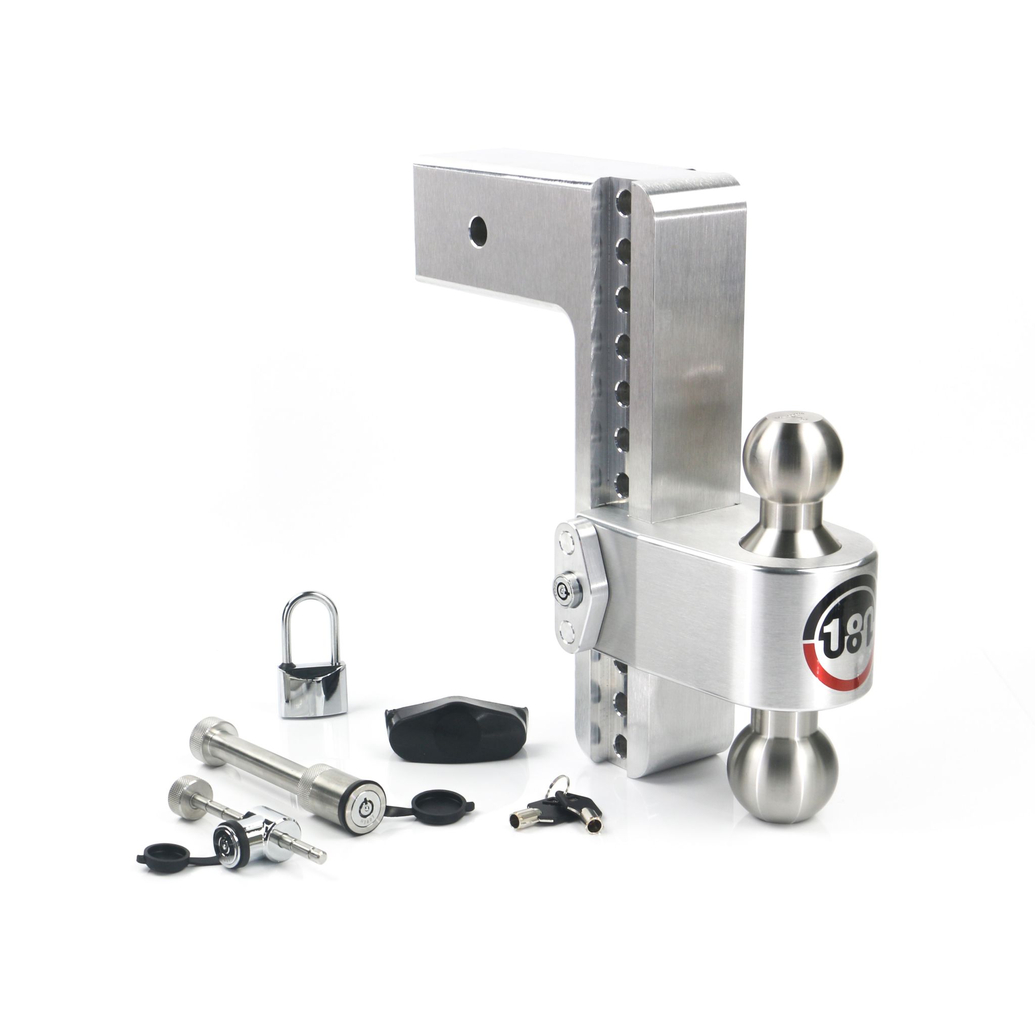 180 Hitch Stainless Steel 10" Drop Hitch with 3" Shank Keyed Alike Lockset Included