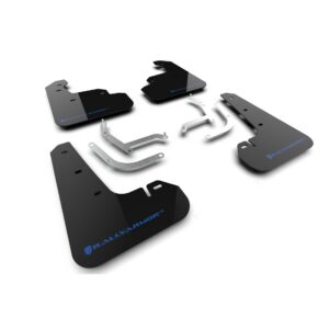 Rally Armor MF105-UR-BLK-NB - 2024 Subaru Impreza - Black Mud Flap/Light Blue Logo