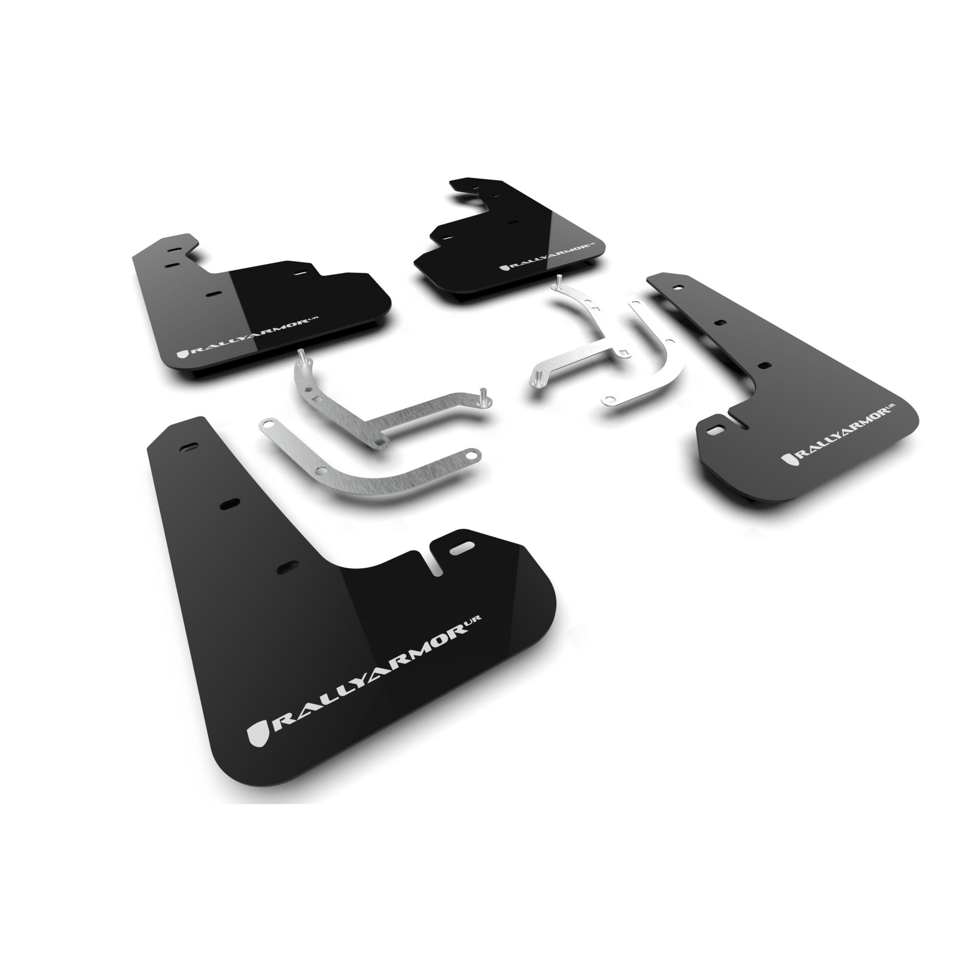 Rally Armor MF105-UR-BLK-WH - 2024 Subaru Impreza - Black Mud Flap/White Logo