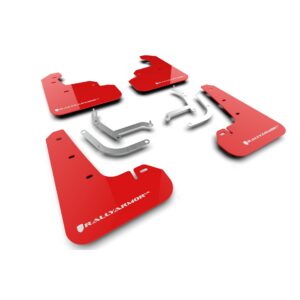 Rally Armor MF105-UR-RD-WH - 2024 Subaru Impreza - Red Mud Flap/White Logo