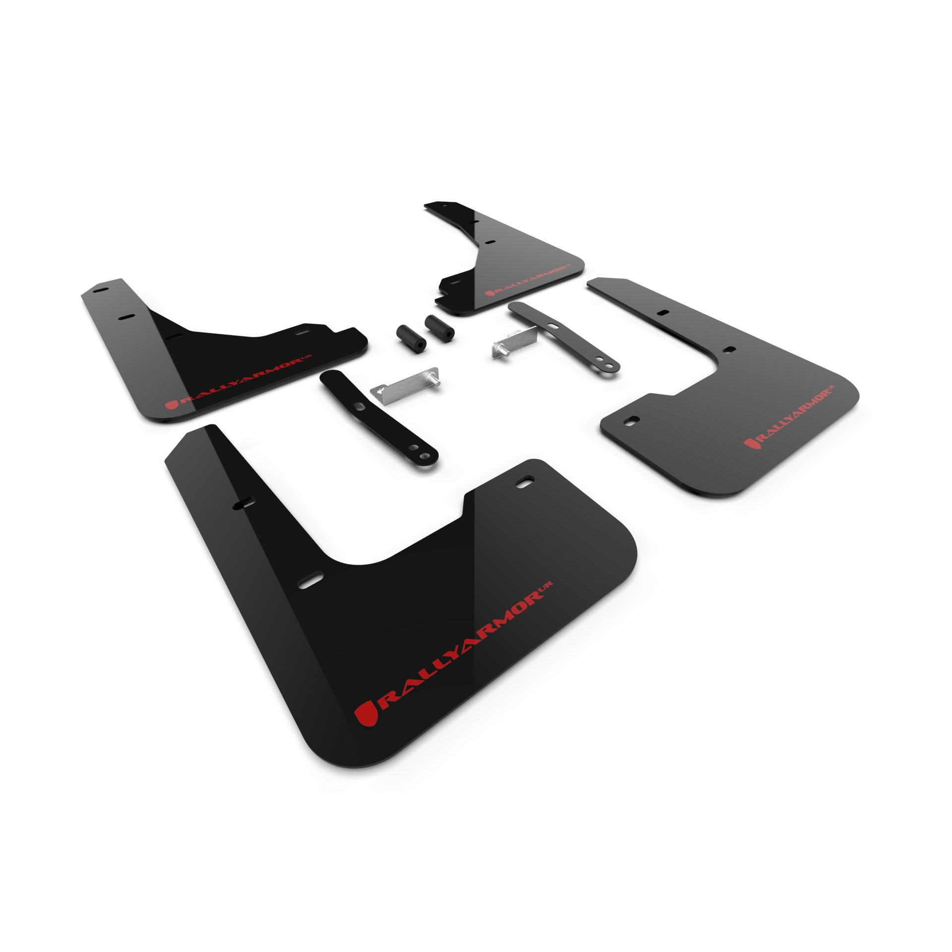 Rally Armor MF119-UR-BLK-RD - 2024-25 Hyundai Elantra - Black Mud Flap/Red Logo