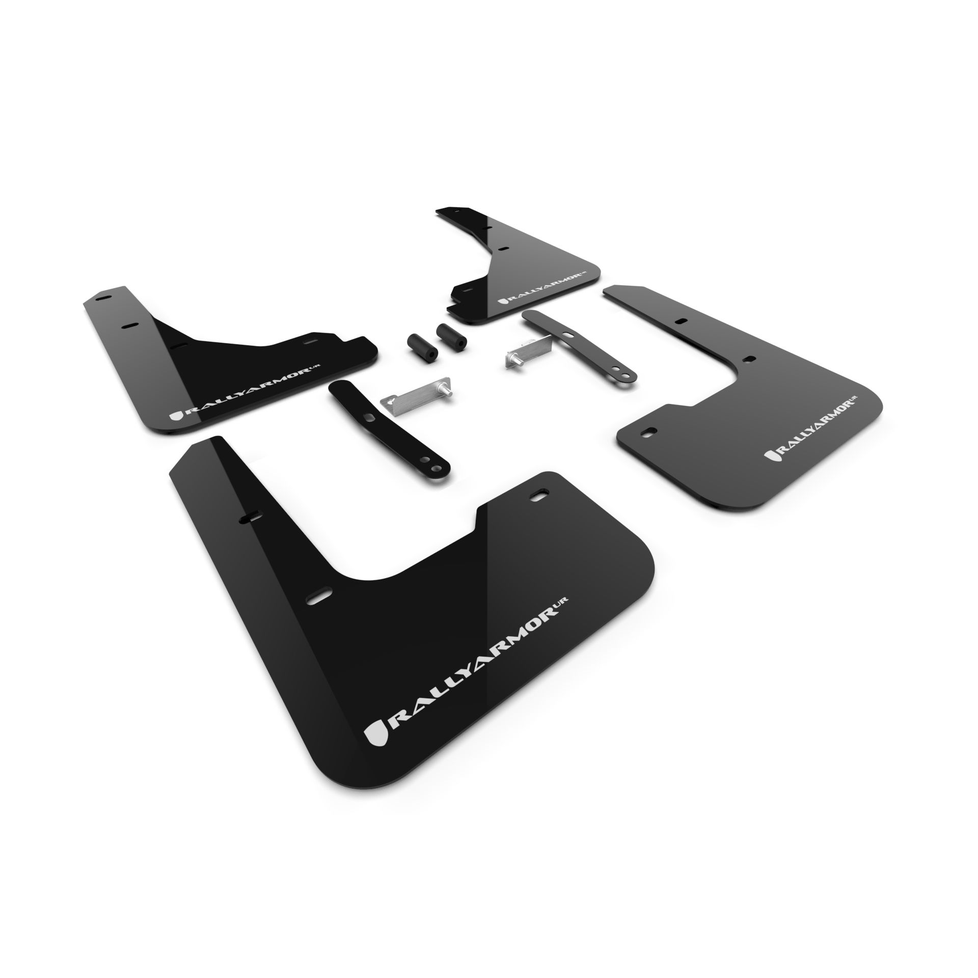 Rally Armor MF119-UR-BLK-WH - 2024-25 Hyundai Elantra - Black Mud Flap/White Logo