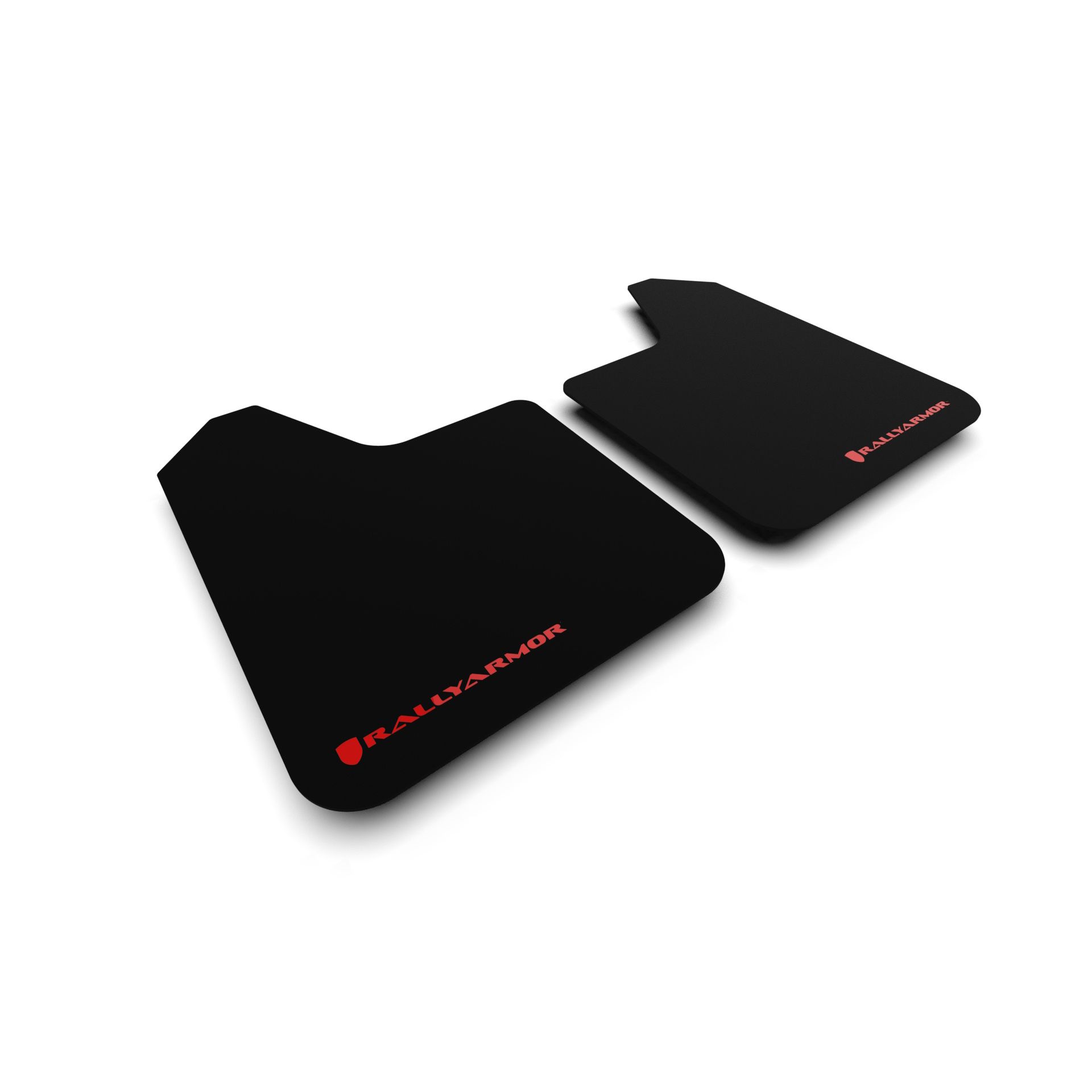 Rally Armor MF12-BAS-RD-LRT - Universal - Black Mud Flap/Red Logo