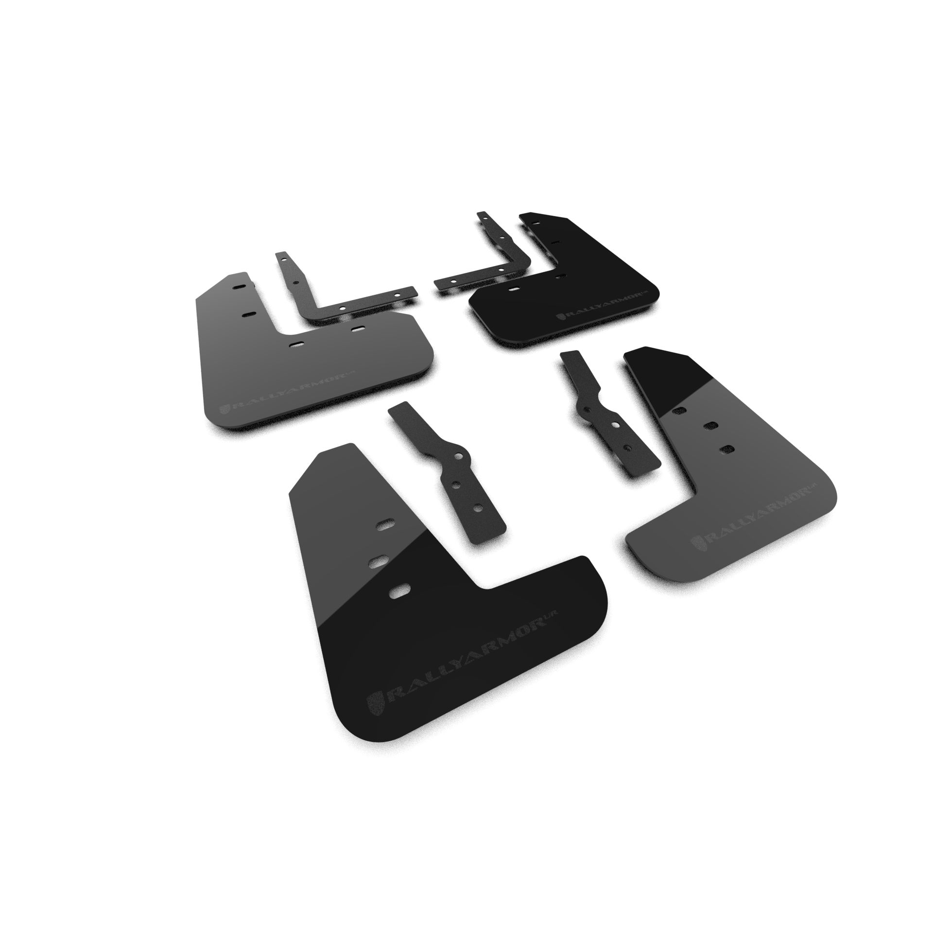 Rally Armor MF126-UR-BLK-MBK - 2024-25 Ford Mustang - Black Mud Flap/Metallic Black Logo