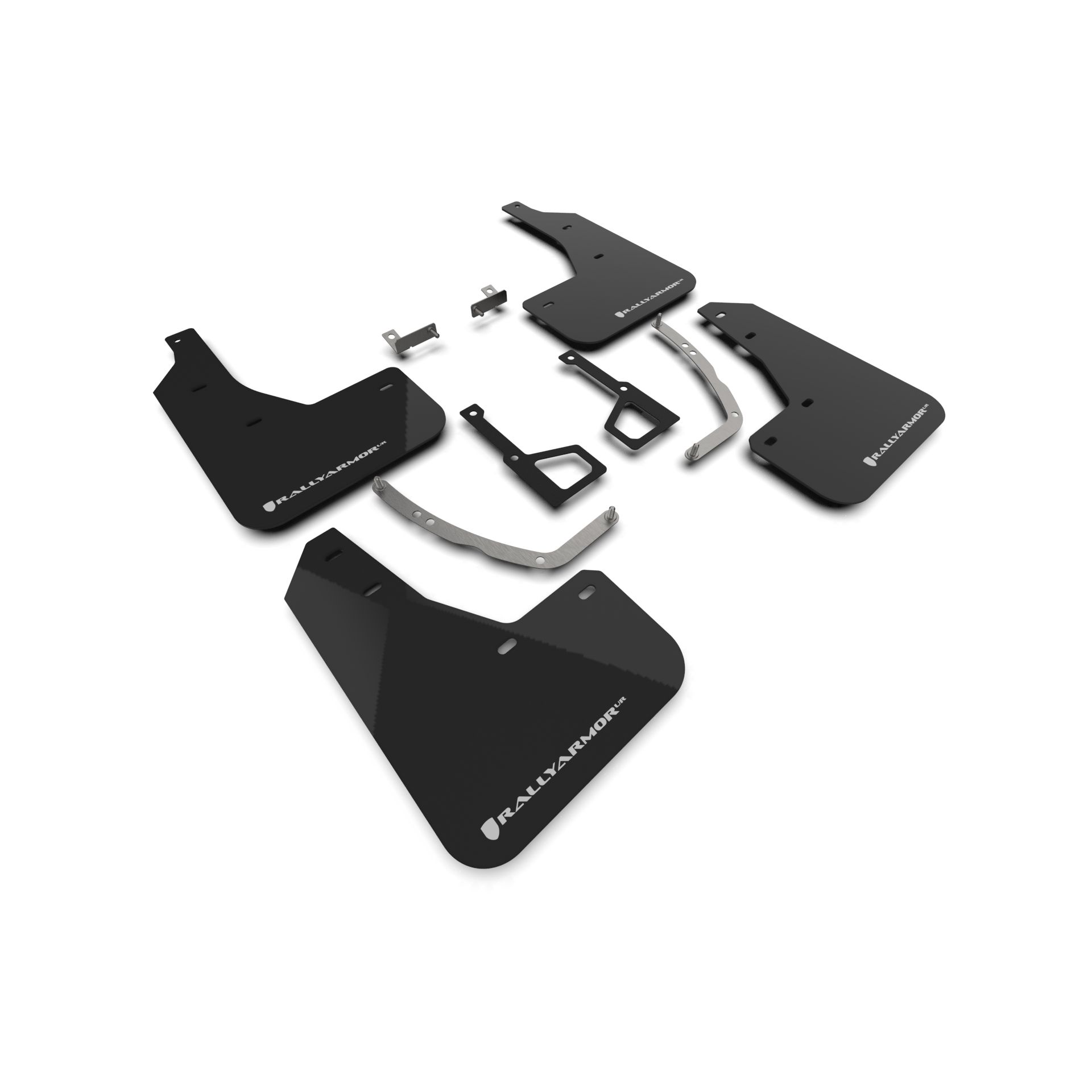 Rally Armor MF127-UR-BLK-WH - 2025 Hyundai Ioniq 5 XRT - Black Mud Flap/White Logo