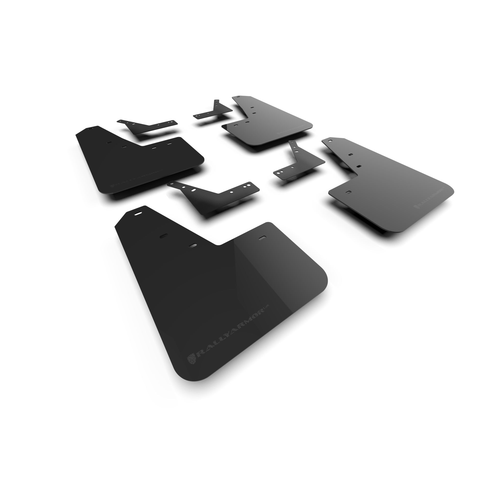 Rally Armor MF128-UR-BLK-MBK - 2021-25 Dodge Ram 1500 TRX, RHO  - Black Mud Flap/Metallic Black Logo