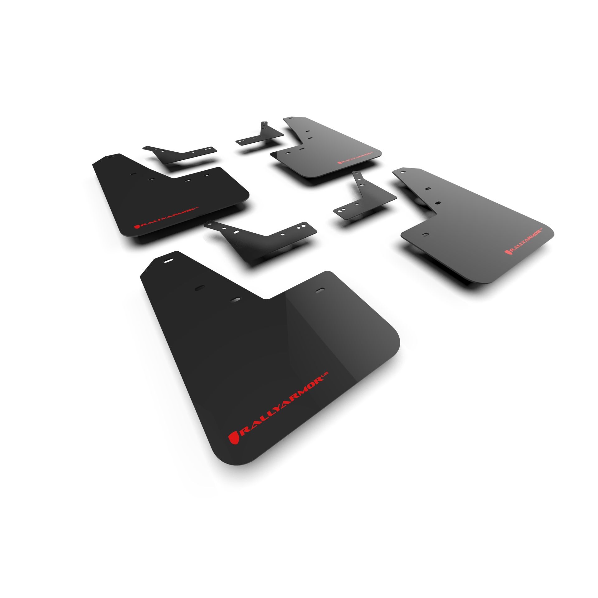 Rally Armor MF128-UR-BLK-RD - 2021-25 Dodge Ram 1500 TRX, RHO  - Black Mud Flap/Red Logo