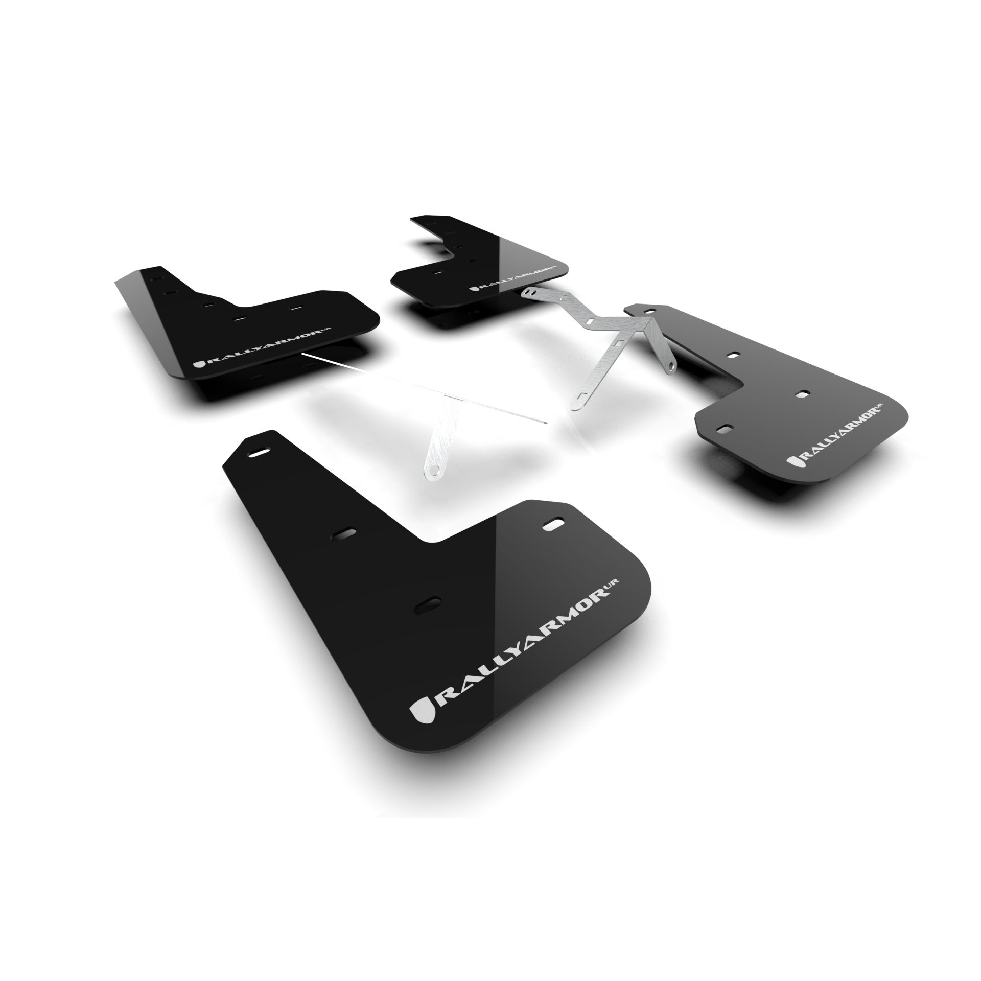 Rally Armor MF129-UR-BLK-WH - 2023-25 Acura Integra Type S - Black Mud Flap/White Logo