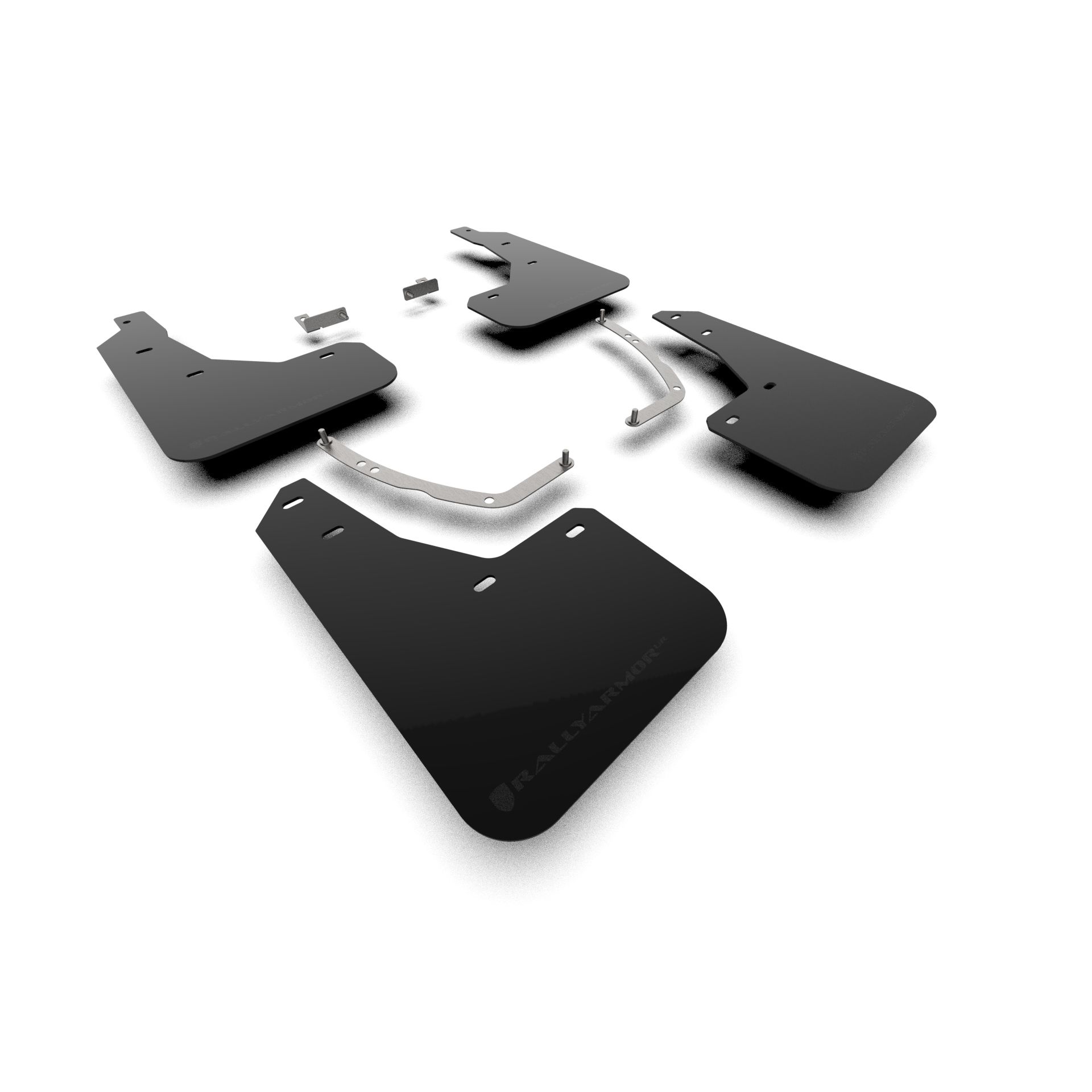 Rally Armor MF137-UR-BLK-MBK - 2025 Hyundai Ioniq 5 PE  - Black Mud Flap/Metallic Black Logo