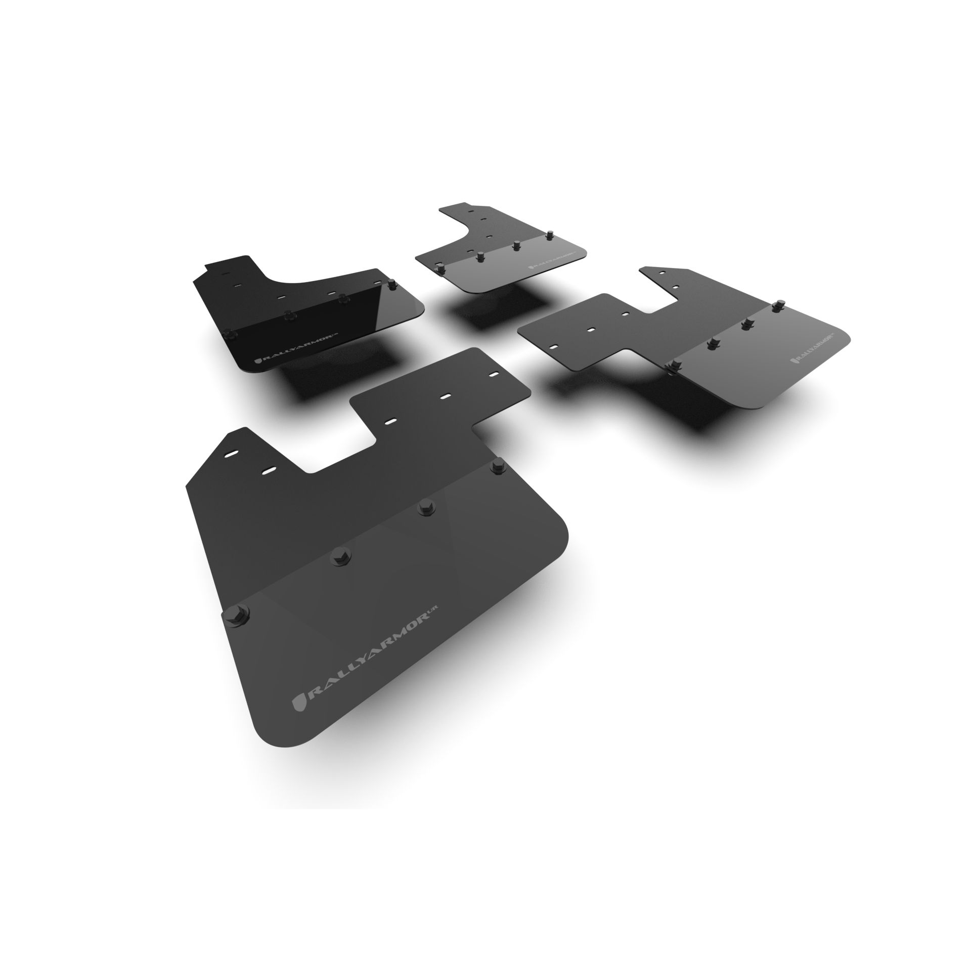 Rally Armor MF143-BLK-WGRY - 2023-25 Ineos Grenadier - Black Mud Flap/Warm Grey Logo