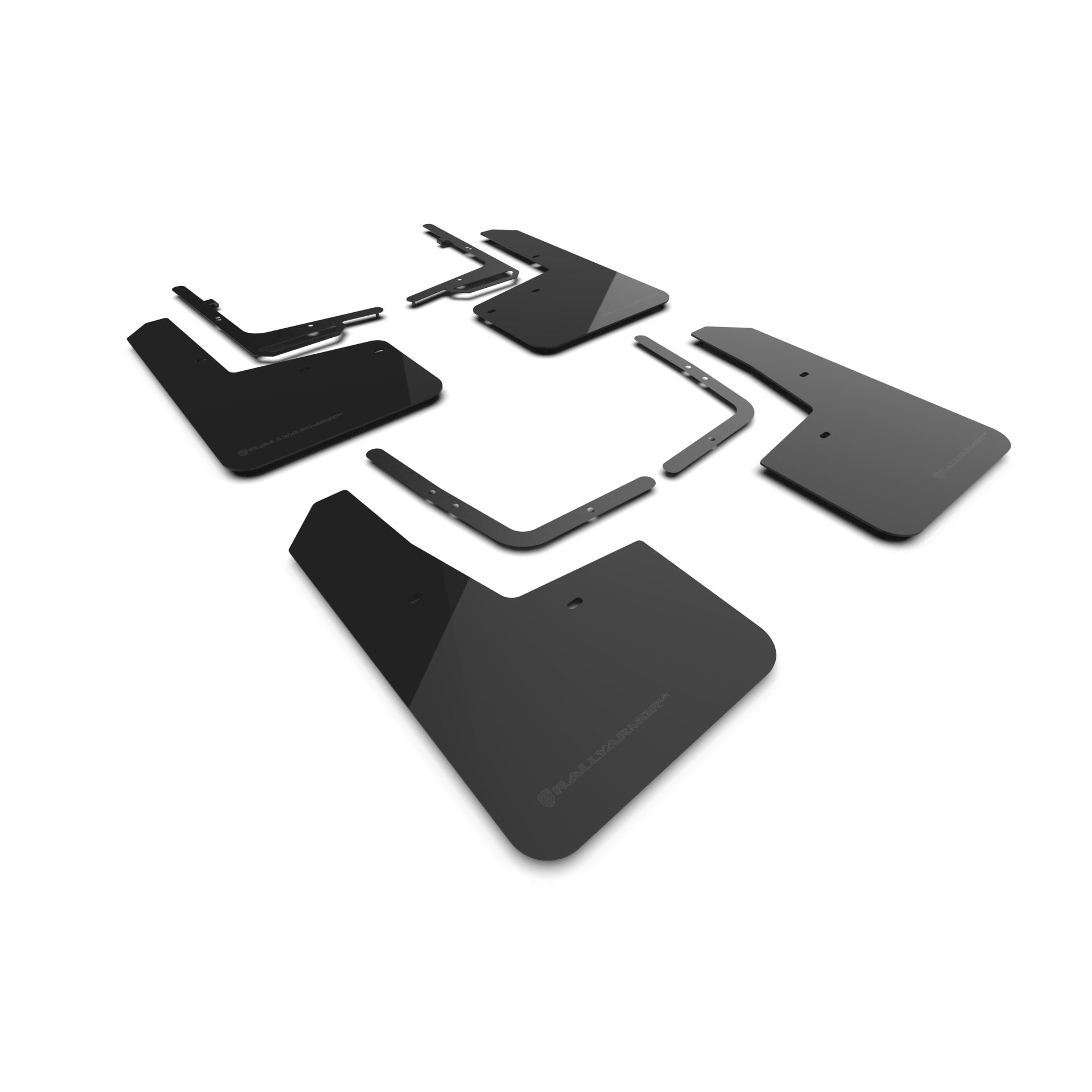 Rally Armor MF73-UR-BLK-MBK - 2021-25 Ford Raptor - Black Mud Flap/Metallic Black Logo