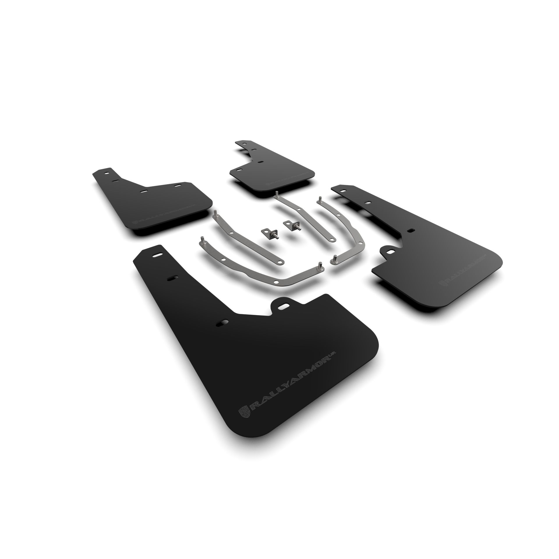 Rally Armor MF75-UR-BLK-MBK - 2022-24 Hyundai Tucson - Black Mud Flap/Metallic Black Logo