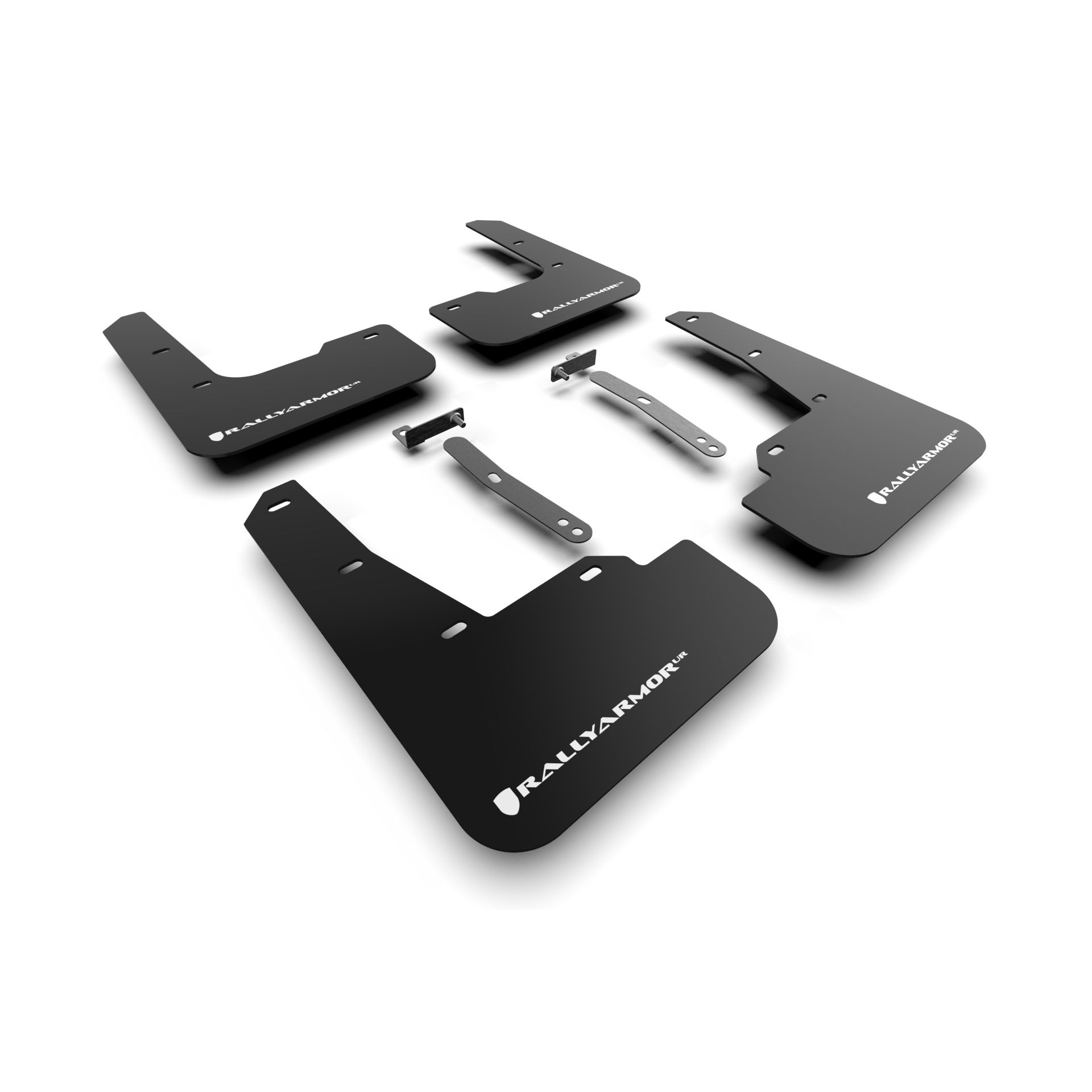 Rally Armor MF79-UR-BLK-WH - 2022-23 Hyundai Elantra N & N Line - Black Mud Flap/White Logo