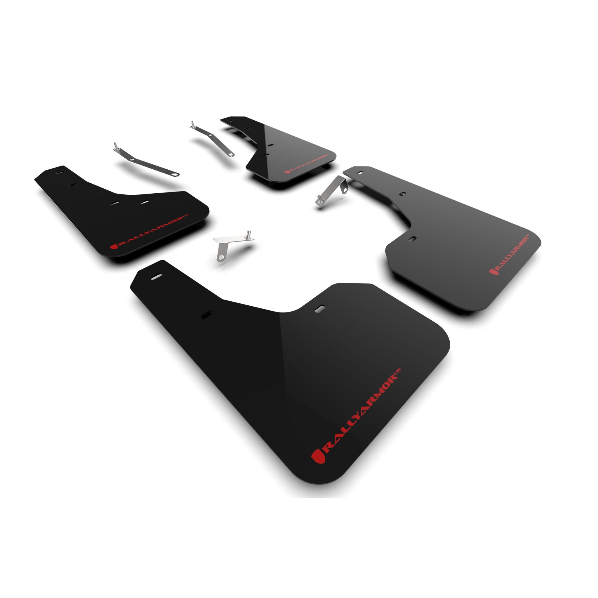 Rally Armor MF82-UR-BLK/RD -  2022-24 Subaru Forester & Wilderness  - Black Mud Flap/Red Logo