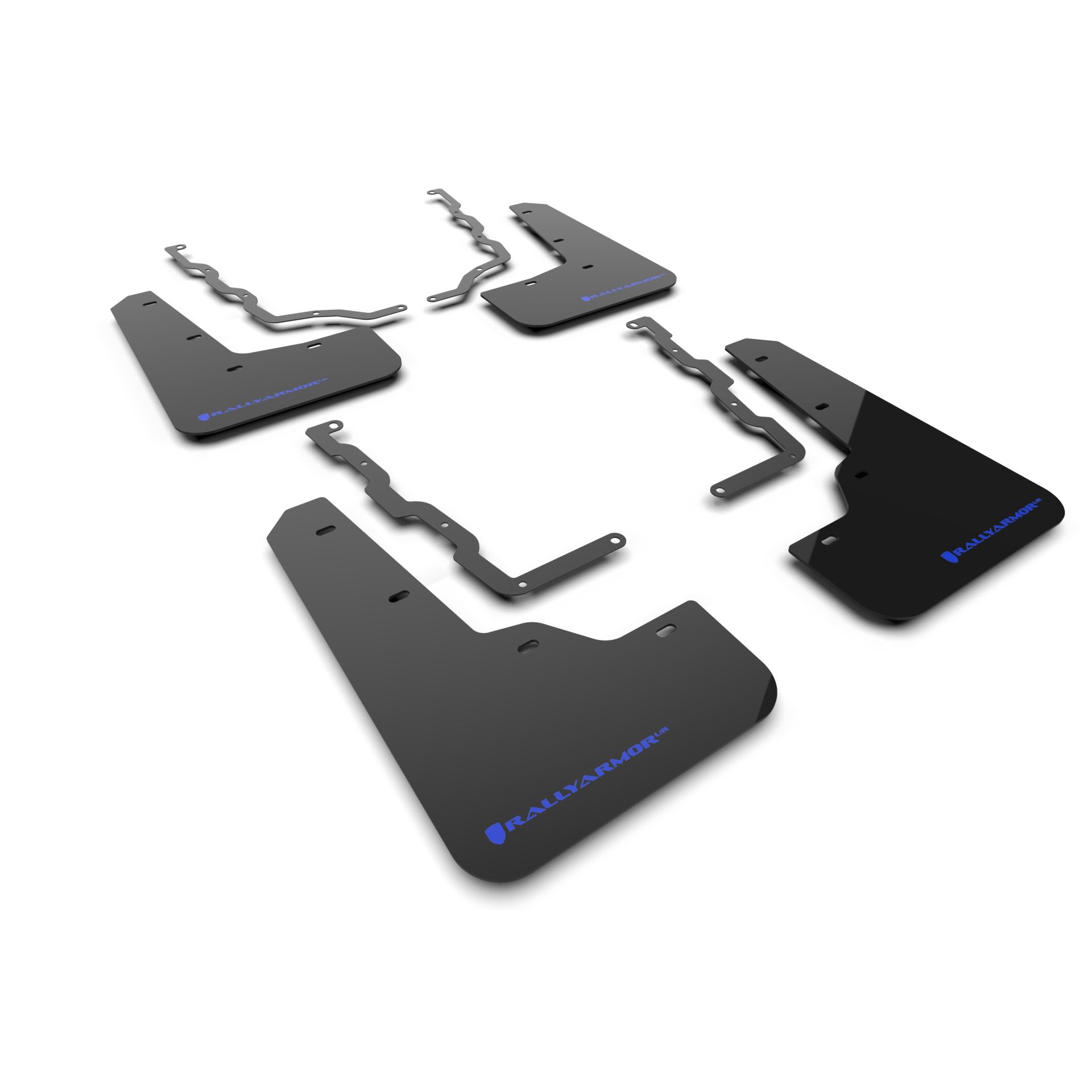 Rally Armor MF86-UR-BLK-BL -  2020-25 Ford Puma ST  - Black Mud Flap/Blue Logo