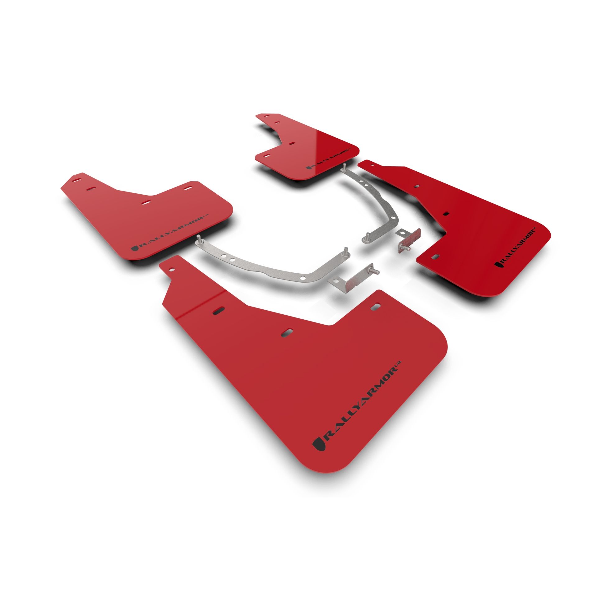 Rally Armor MF87-UR-RD-BLK - 2022-24 Hyundai Ioniq 5  - Black Mud Flap/Black Logo