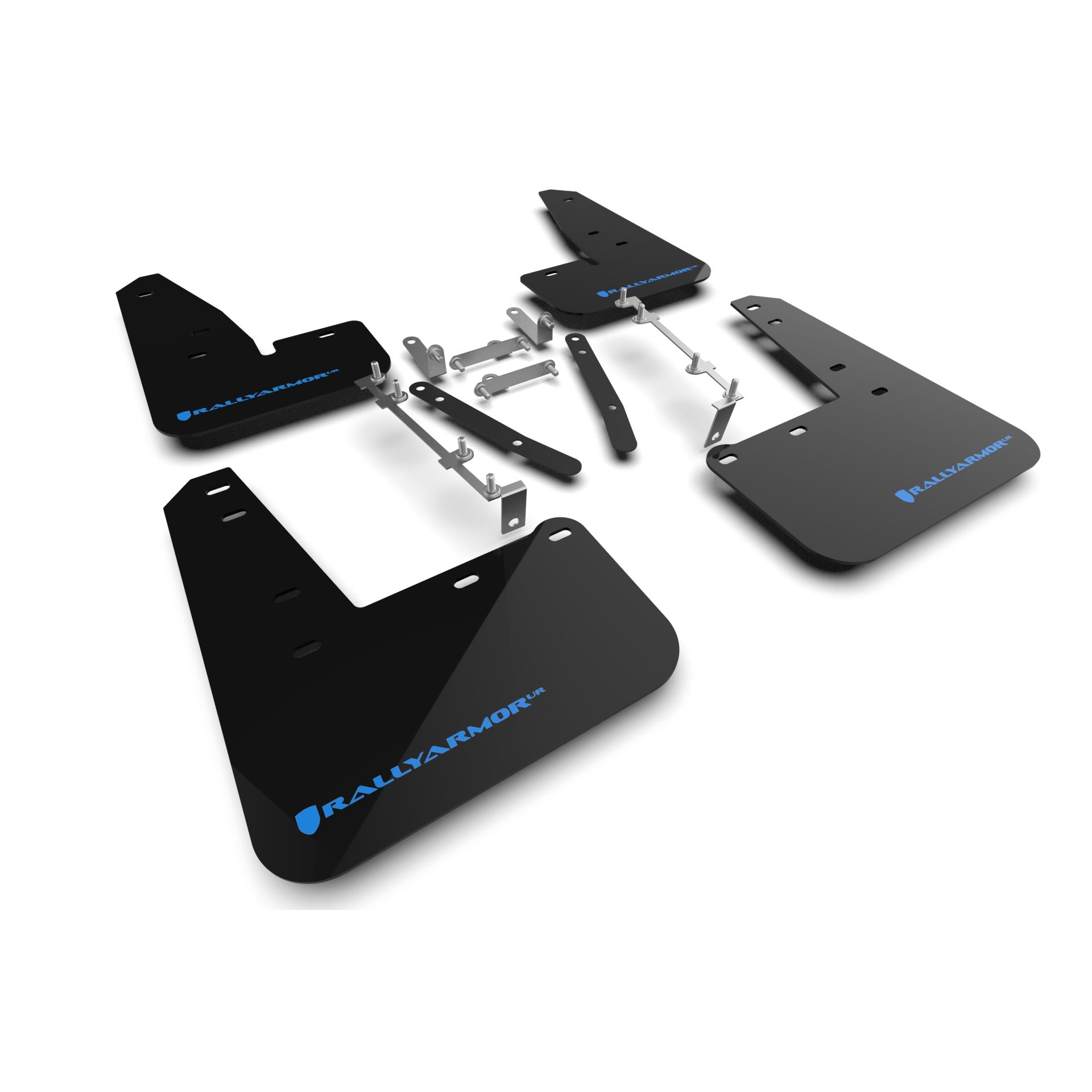 Rally Armor MF89-UR-BLK-NB - 2023-25 Toyota GR Corolla - Black Mud Flap/Light Blue Logo