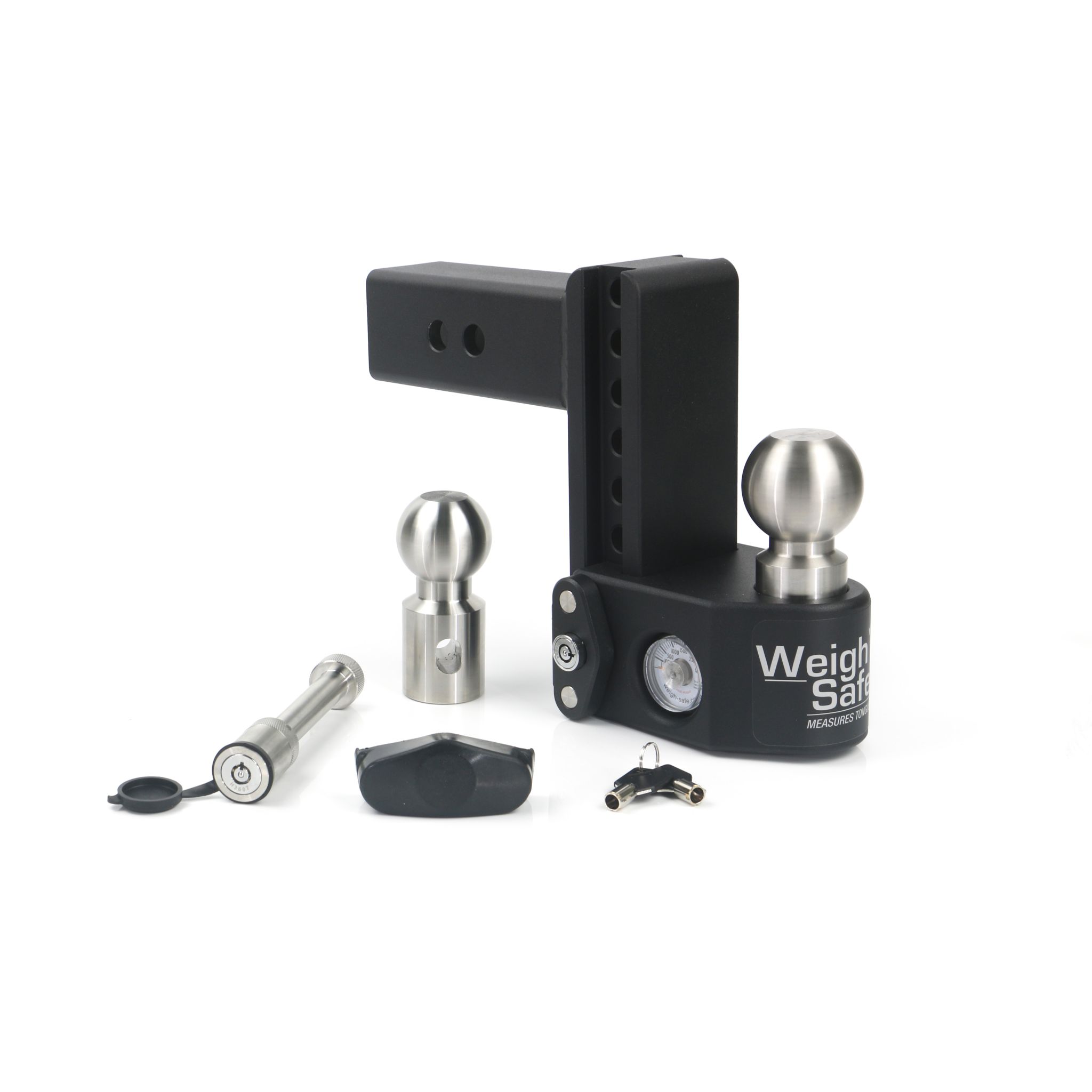 Steel Weigh Safe 6" Drop Hitch with 2.5" Shank Keyed Alike WS05 Included