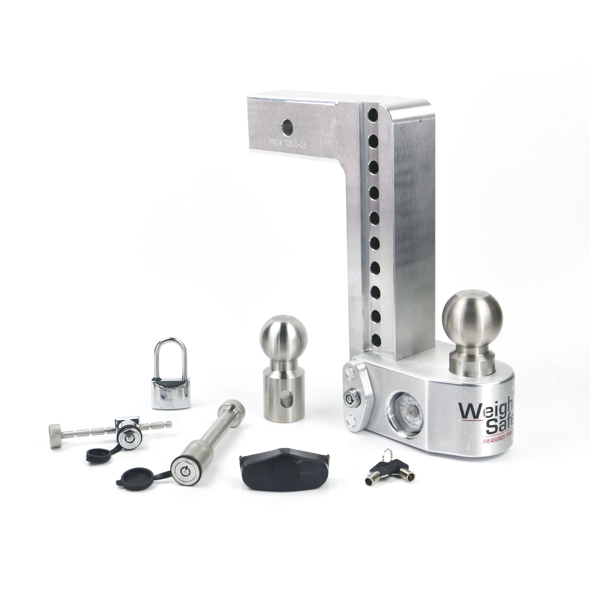 Weigh Safe 10" Drop Hitch with 2.5" Shank Keyed Alike WS05, WS11, WS12 Included