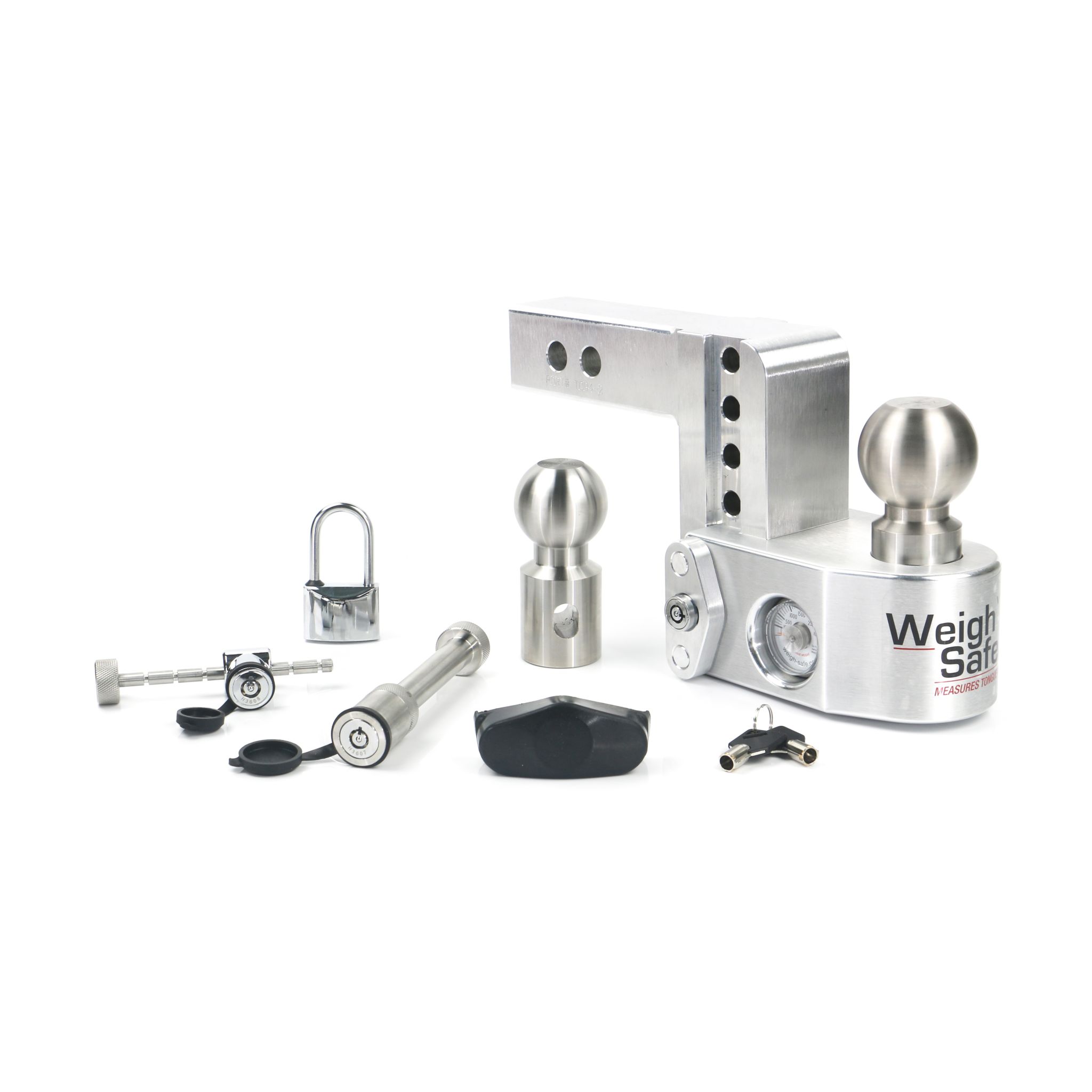 Weigh Safe 4" Drop Hitch with 2" Shank Keyed Alike WS05, WS11, WS12 Included