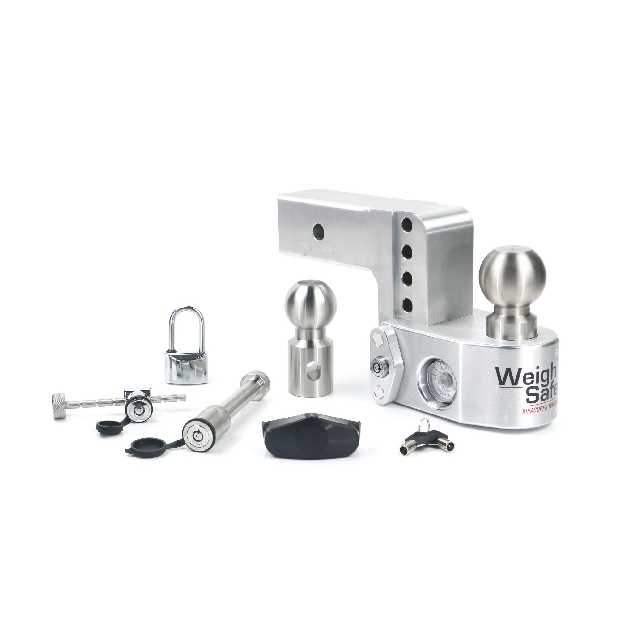 Weigh Safe 4" Drop Hitch with 2.5" Shank Keyed Alike WS05, WS11, WS12 Included