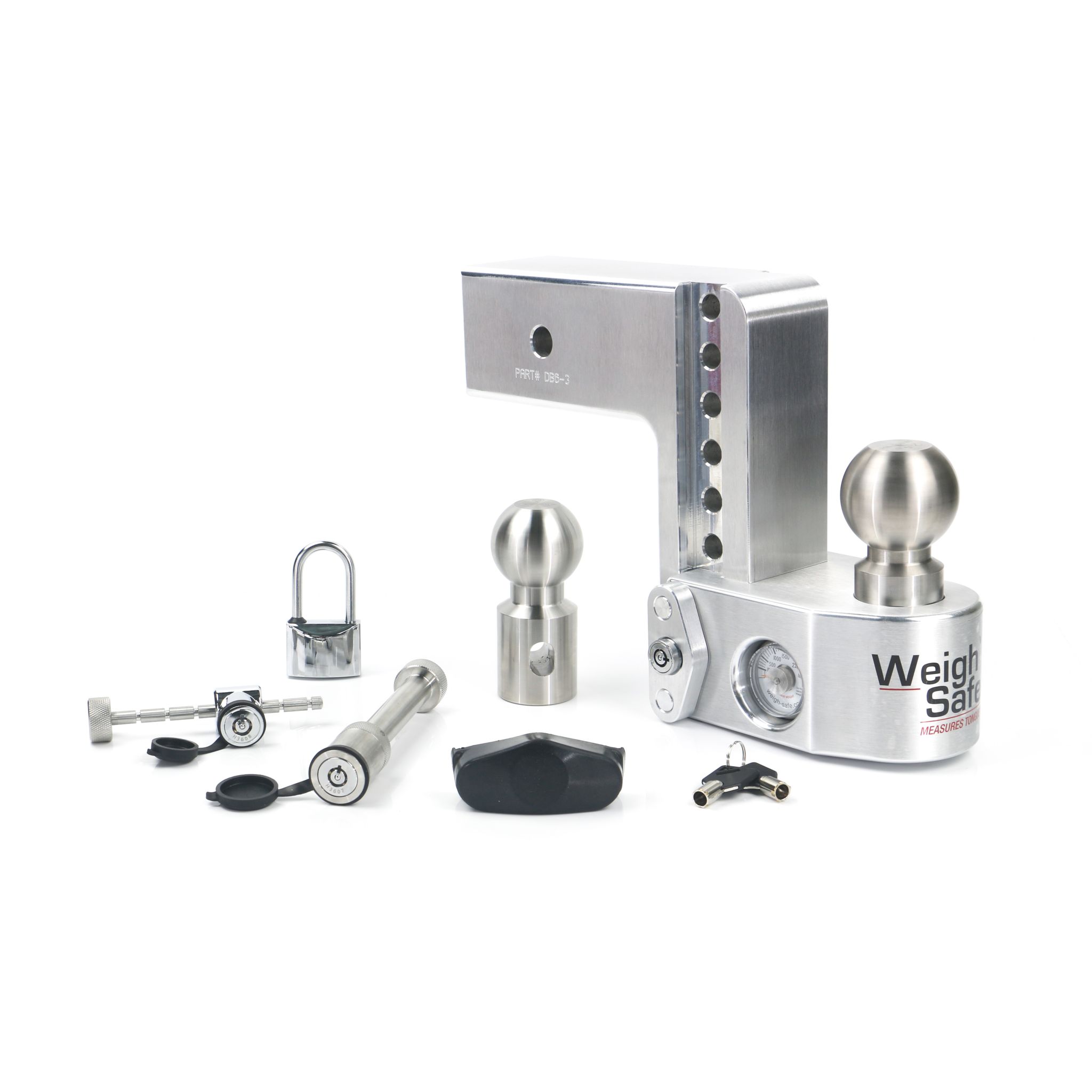 Weigh Safe 6" Drop Hitch with 3" Shank Keyed Alike WS05, WS11, WS12 Included