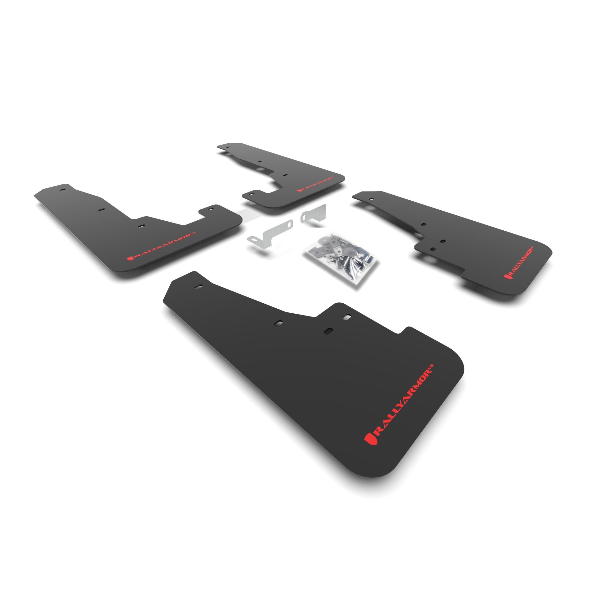 Rally Armor MF55-UR-BLK/RD - 2016-25 Dodge Durango GT/RT/SRT/SXT - Black Mud Flap/Red Logo