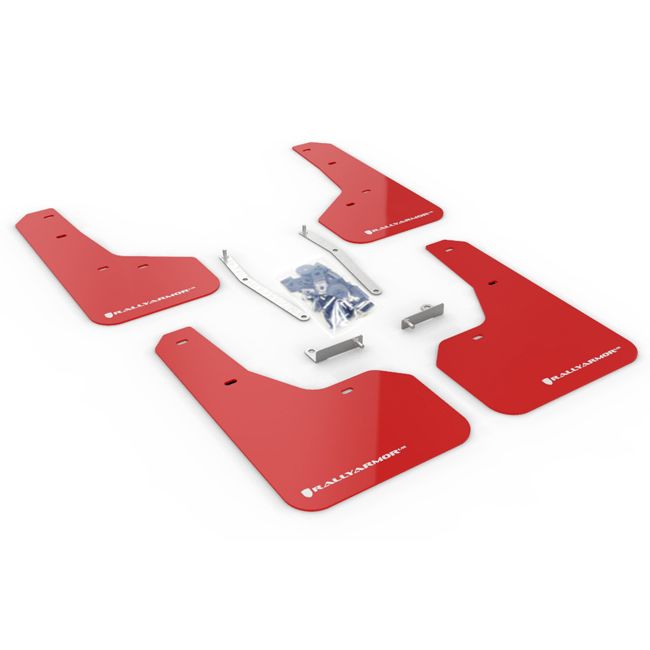 Rally Armor MF52-UR-RD/WH - 2019-2021 Subaru Forester - Red Mud Flap/White Logo