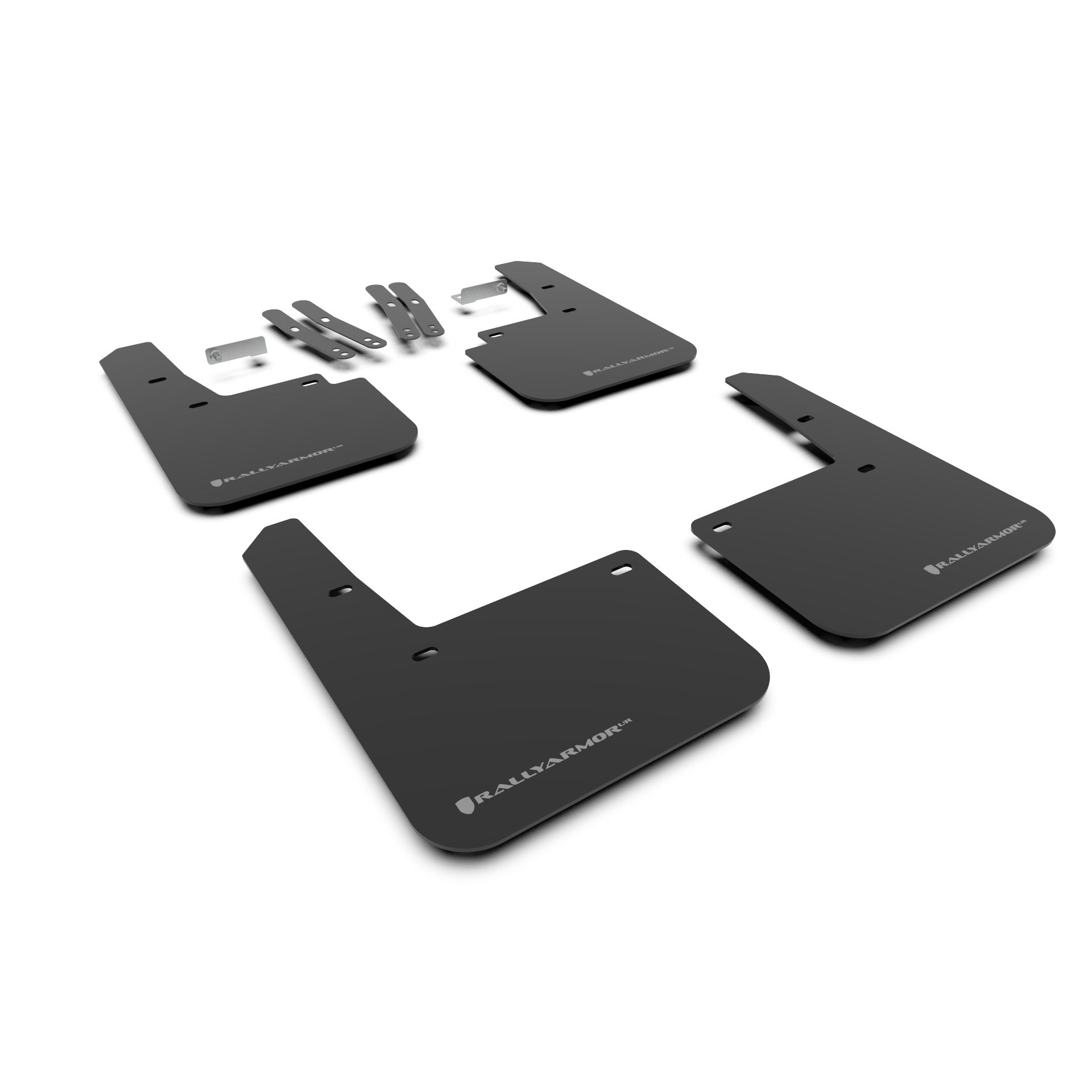 Rally Armor MF63-UR-BLK/GRY 2018-2023 Hyundai Kona Black Mud Flap/Grey Logo