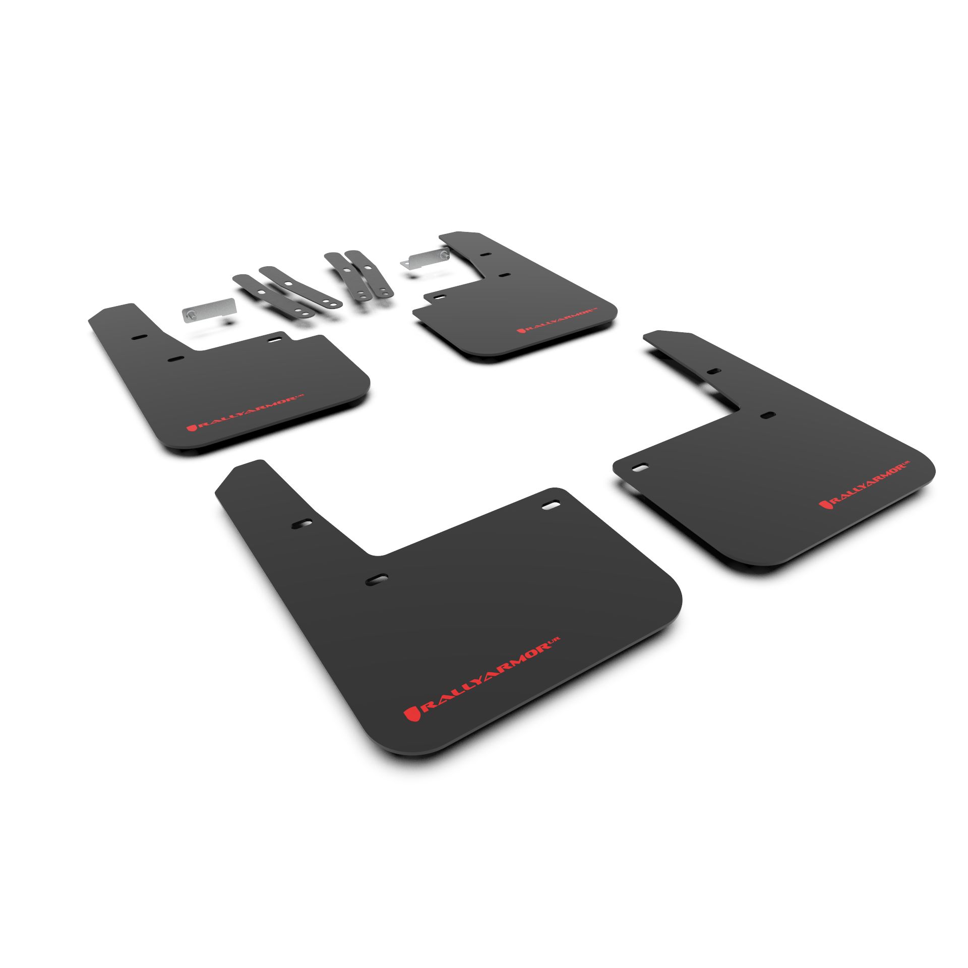 Rally Armor MF63-UR-BLK/RD 2018-2023 Hyundai Kona Black Mud Flap/Red Logo