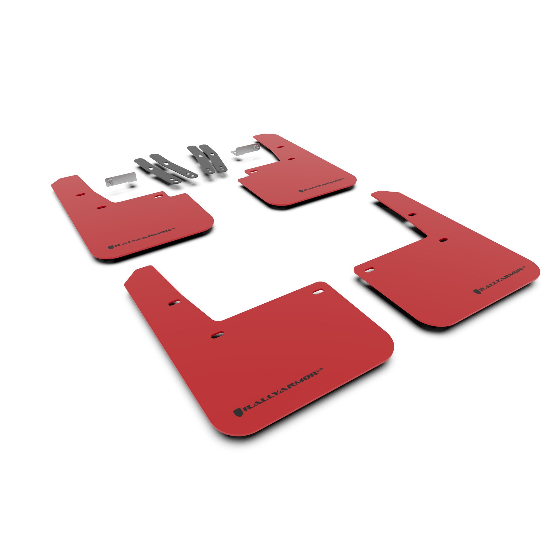 Rally Armor MF63-UR-RD/BLK 2018-2023 Hyundai Kona Red Mud Flap/Black Logo