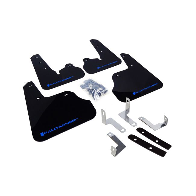 Rally Armor MF22-UR-BLK/BL - 2012-2016 Subaru Impreza Limited, Premium, Sport - Black Mud Flap/Blue Logo