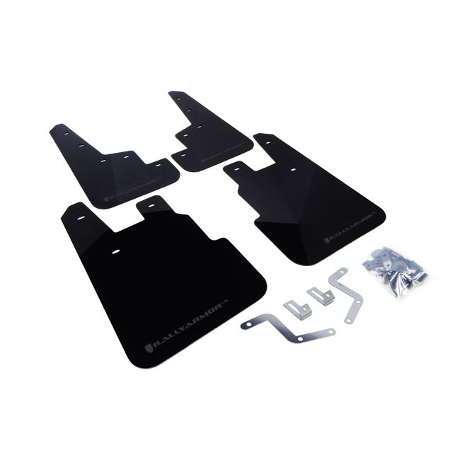 Rally Armor MF28-UR-BLK/GRY - 2014-2018 Subaru Forester - Black Mud Flap/Grey Logo
