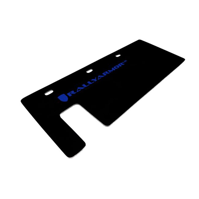 Rally Armor MF35-UR-BLK/BL - 2015-2024 Polaris Slingshot SL, SL LE - Black Mud Flap/Blue Logo