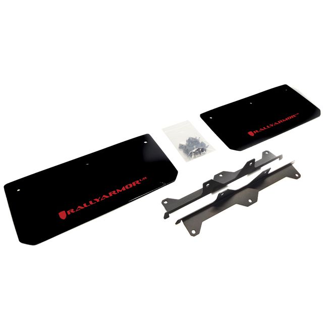 Rally Armor MF38-UR-BLK/RD - 2015-2016 Polaris Slingshot SL, SL LE - Black Mud Flap/Red Logo