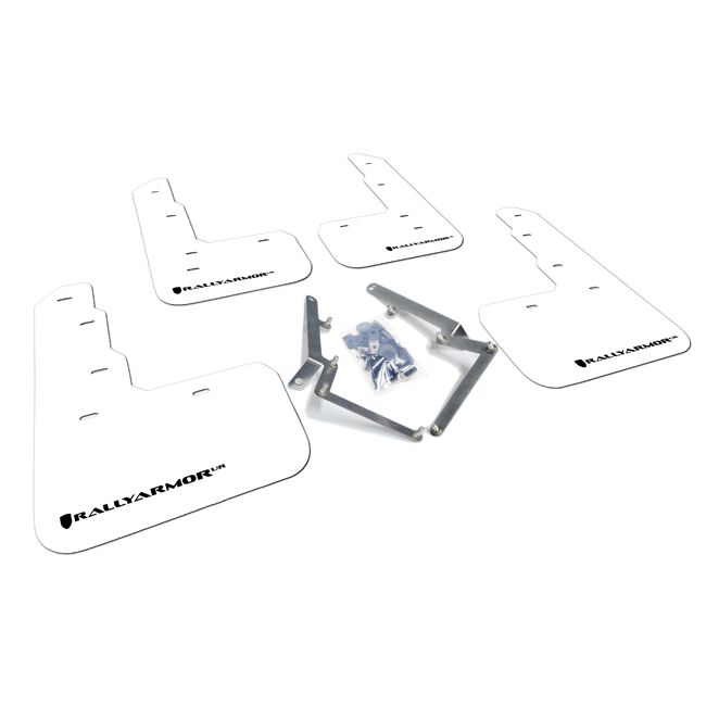 Rally Armor MF47-UR-WH/BLK - 2017-2022 Honda Civic Type R - White/Black Logo