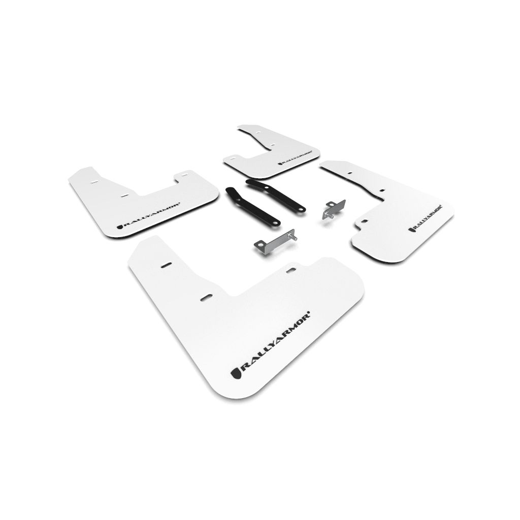 Rally Armor MF59-UR-WH/BLK - 2019-21 Hyundai Elantra Elantra GT N-line, i30 N - White/Black Logo