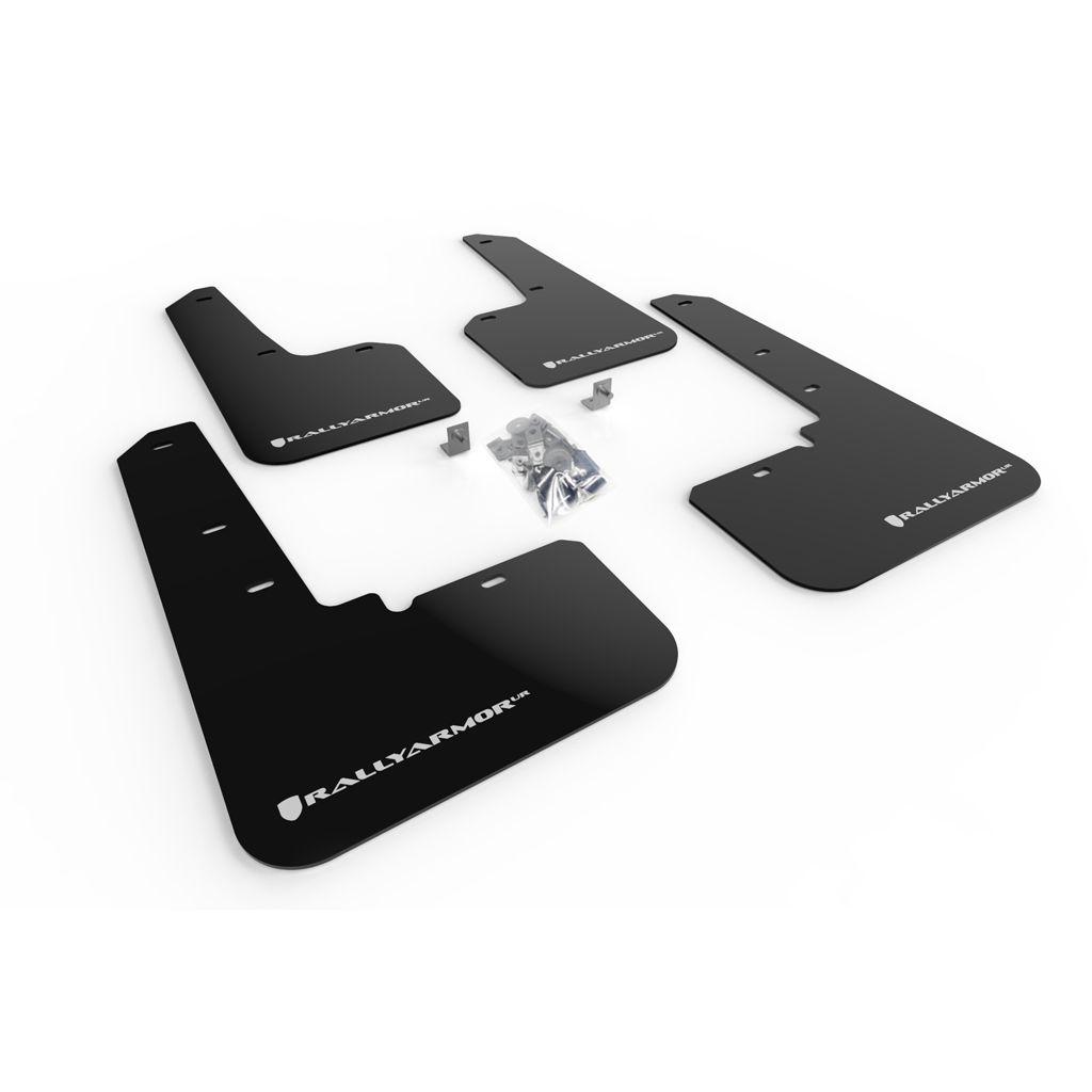 Rally Armor MF66-UR-BLK/WH - 2020-25 Subaru Outback - Black Mud Flap/White Logo