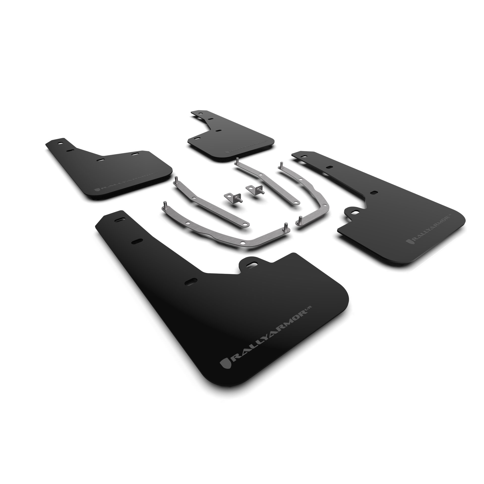 Rally Armor MF75-UR-BLK-GRY - 2022 Hyundai Tucson - Black Mud Flap/Grey Logo