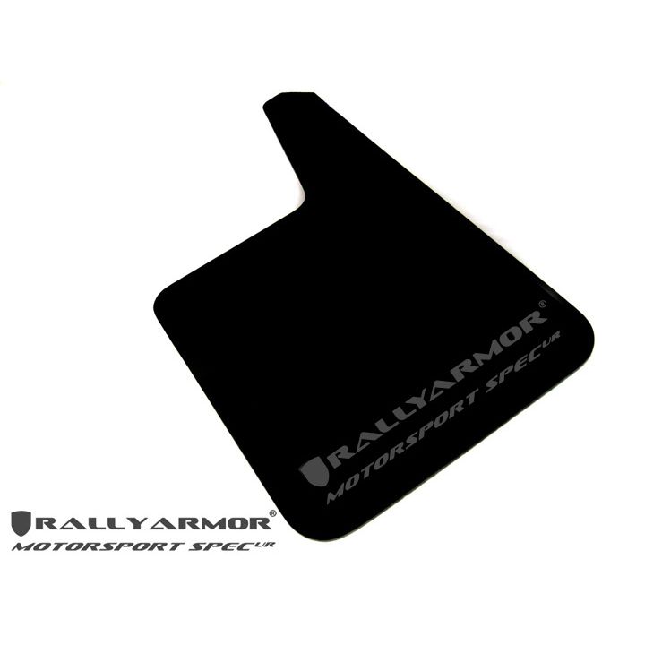 Rally Armor MF20-MSUR-BK/GY - Universal - Black Mud Flap/Grey Logo