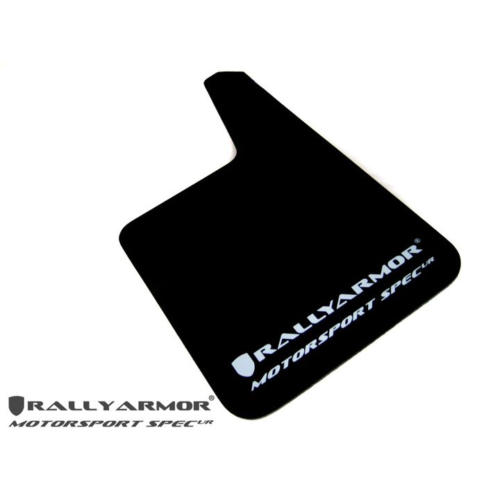 Rally Armor MF20-MSUR-BK/WH - Universal - Black Mud Flap/White Logo