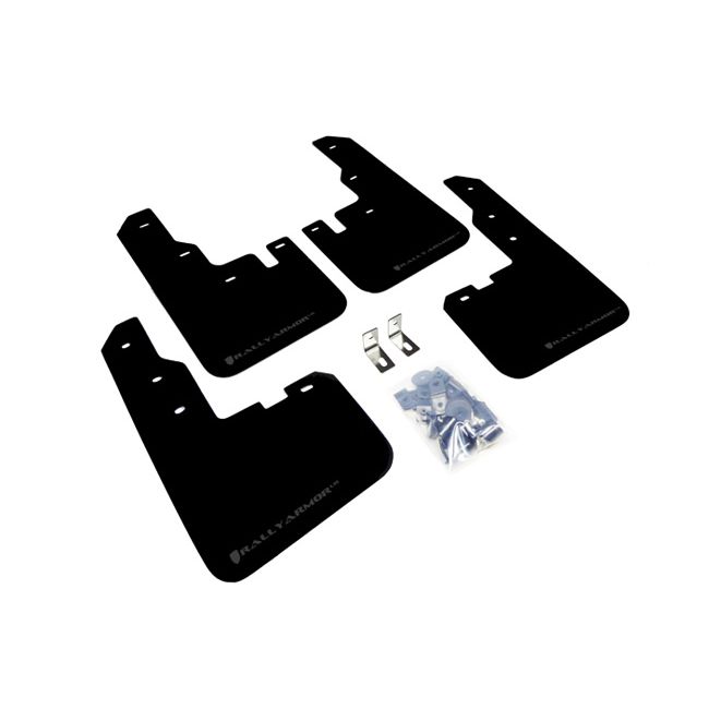 Rally Armor MF41-UR-BLK/GRY - 2013-2015 Toyota RAV4 - Black Mud Flap/Grey Logo