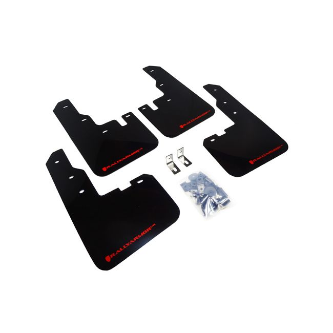 Rally Armor MF41-UR-BLK/RD - 2013-2015 Toyota RAV4 - Black Mud Flap/Red Logo